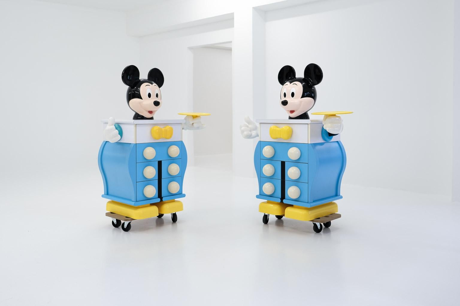 Post-Modern A pair of Mickey Mouser Chest of Drawers by Pierre Colleu for Disney by Starform For Sale