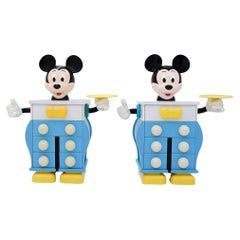 Retro A pair of Mickey Mouser Chest of Drawers by Pierre Colleu for Disney by Starform