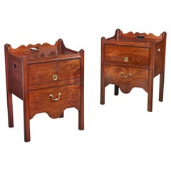 A Pair of Mid 18th Century George III Bedside Tables 