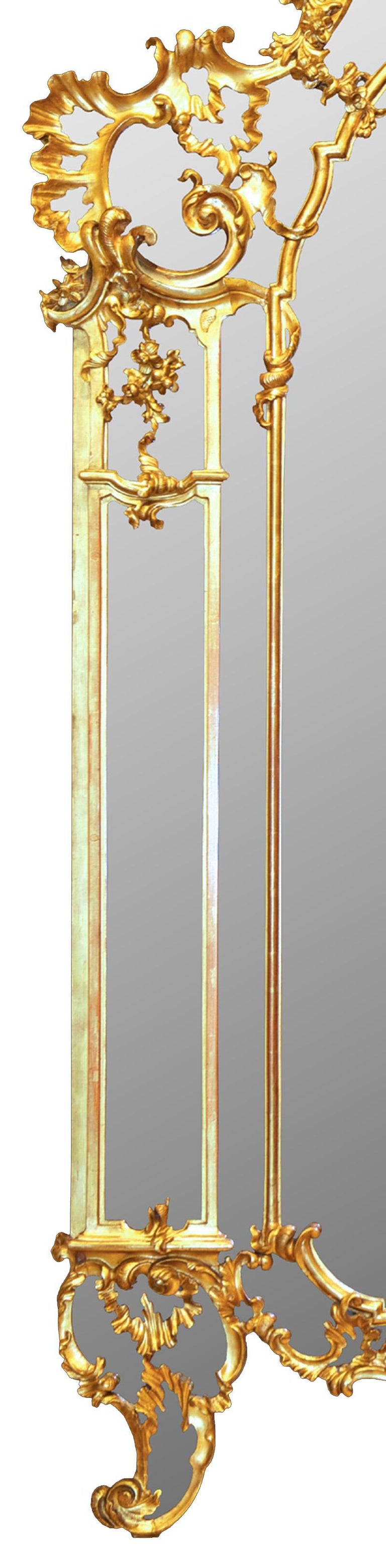 Pair of Mid18th Century, Tuscan Giltwood Mirrors, circa 1740 For Sale