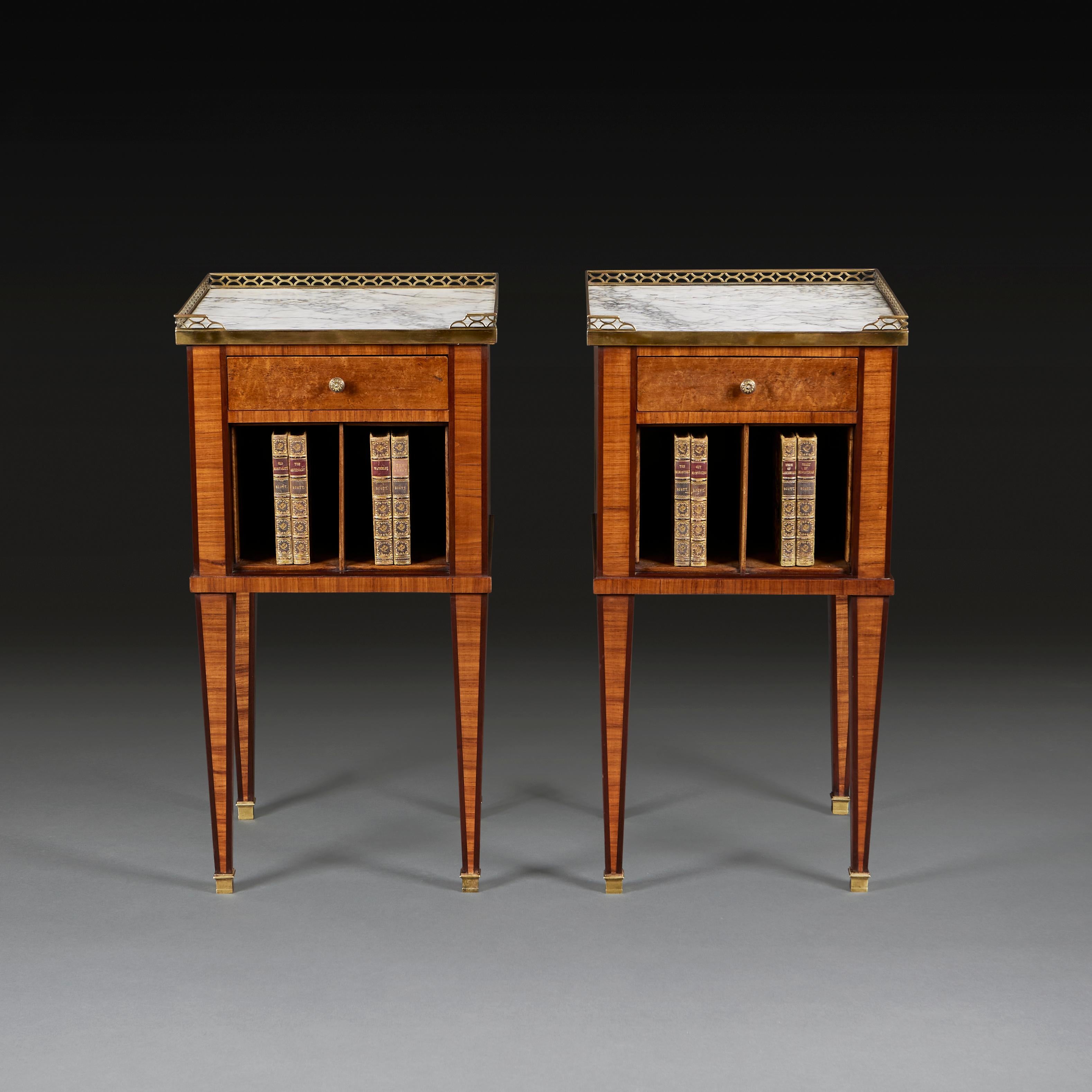 French A Pair Of Mid 19th Century Bedside Cabinets For Sale