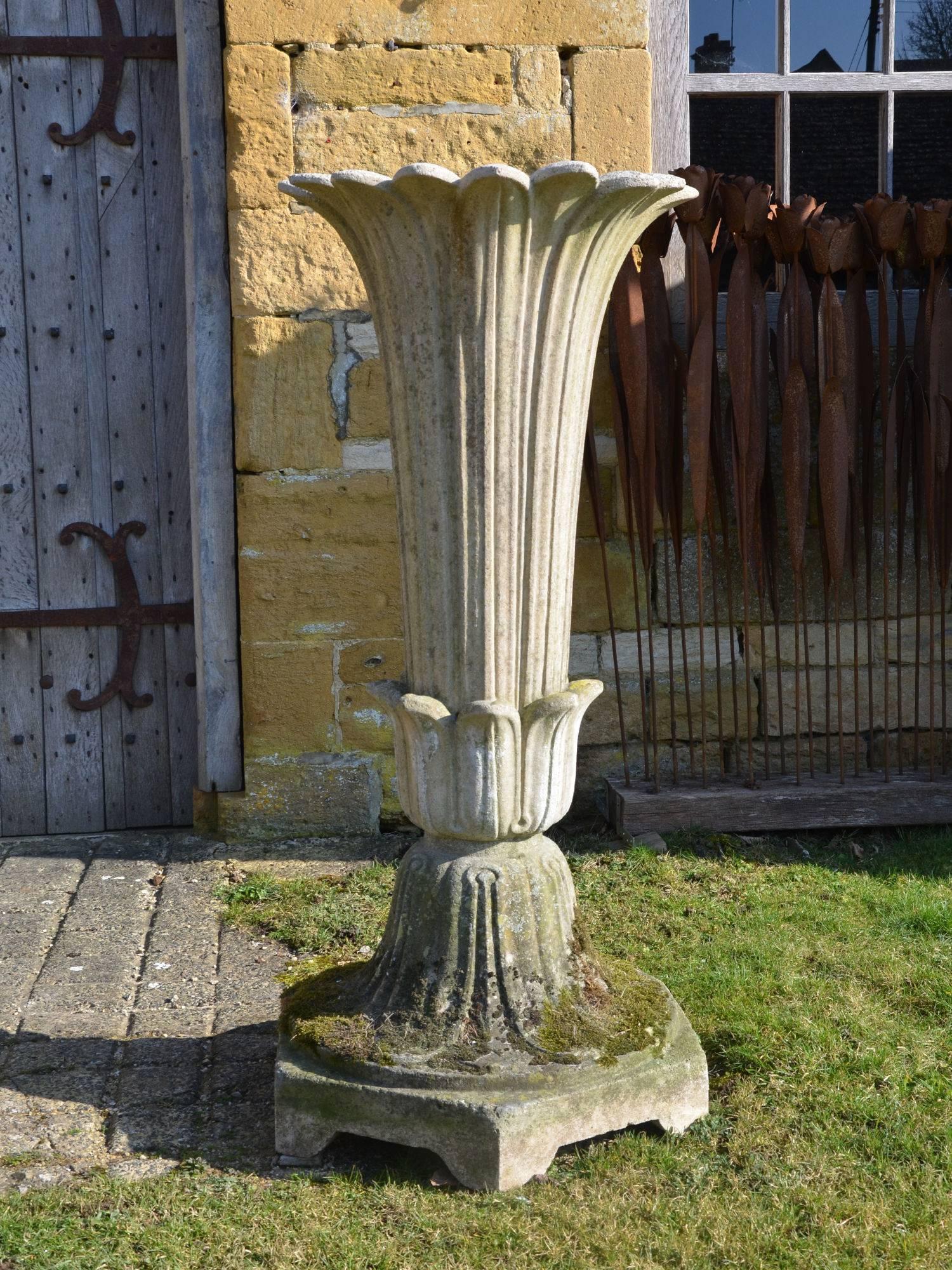 Pair of Mid-19th Century Composition Stone Garden Vases by Austin and Seeley In Good Condition In Gloucestershire, GB