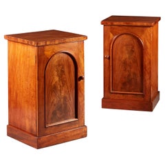 Pair of Mid 19th Century Mahogany Bedside Pedestals