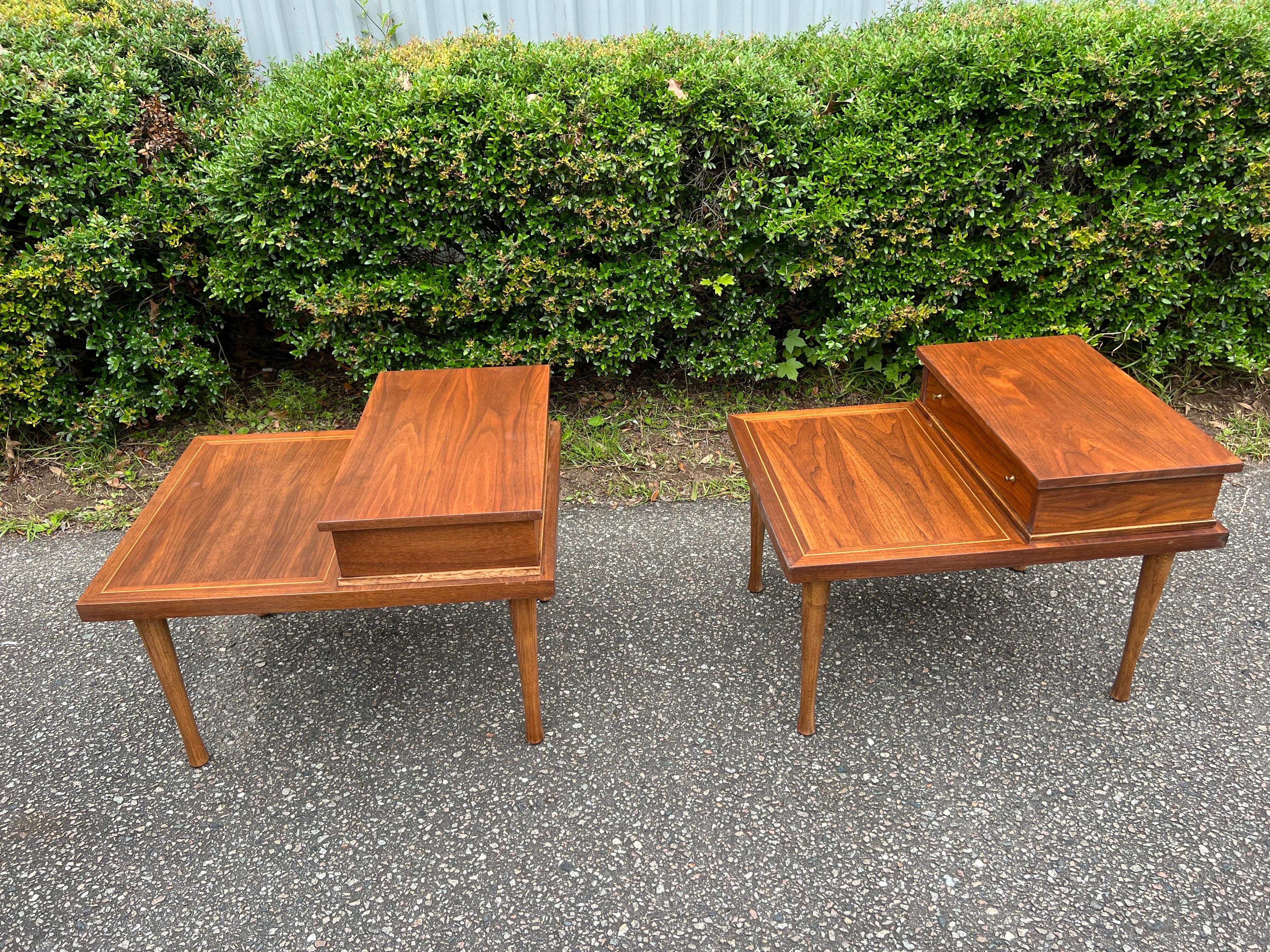 Pair of Mid-20th Century Modern American of Martinsville Side Tables For Sale 9