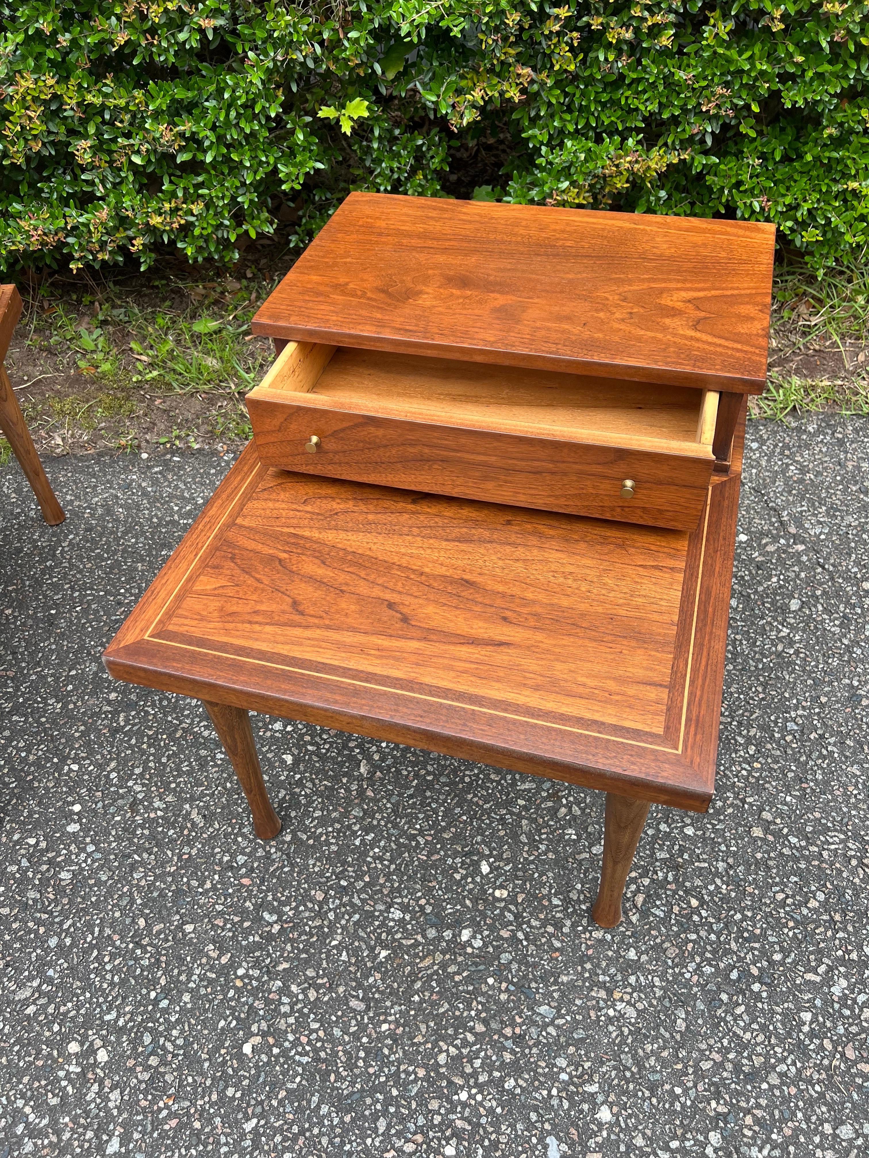 Pair of Mid-20th Century Modern American of Martinsville Side Tables For Sale 2