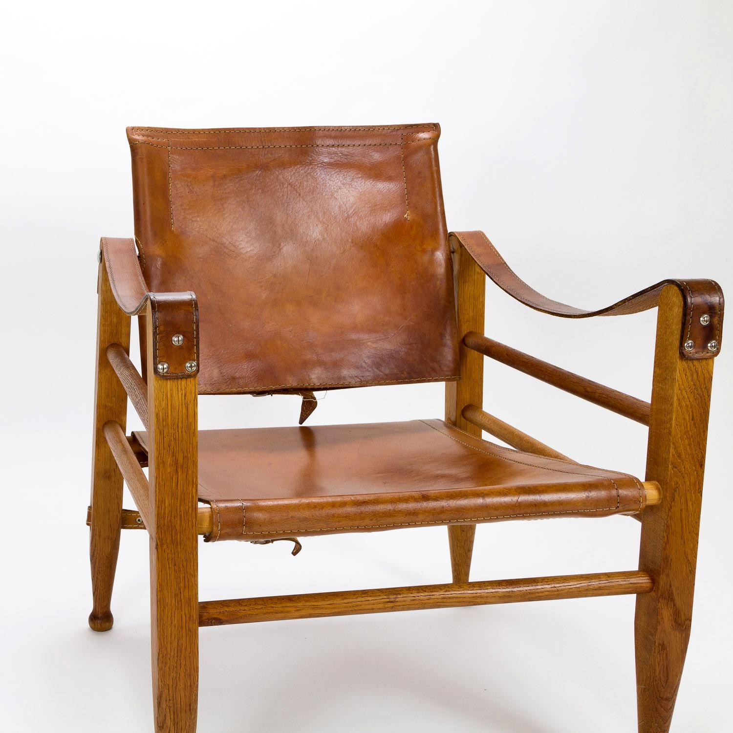 Pair of Midcentury Aage Bruun Safari Chairs, Denmark, 1960s 3