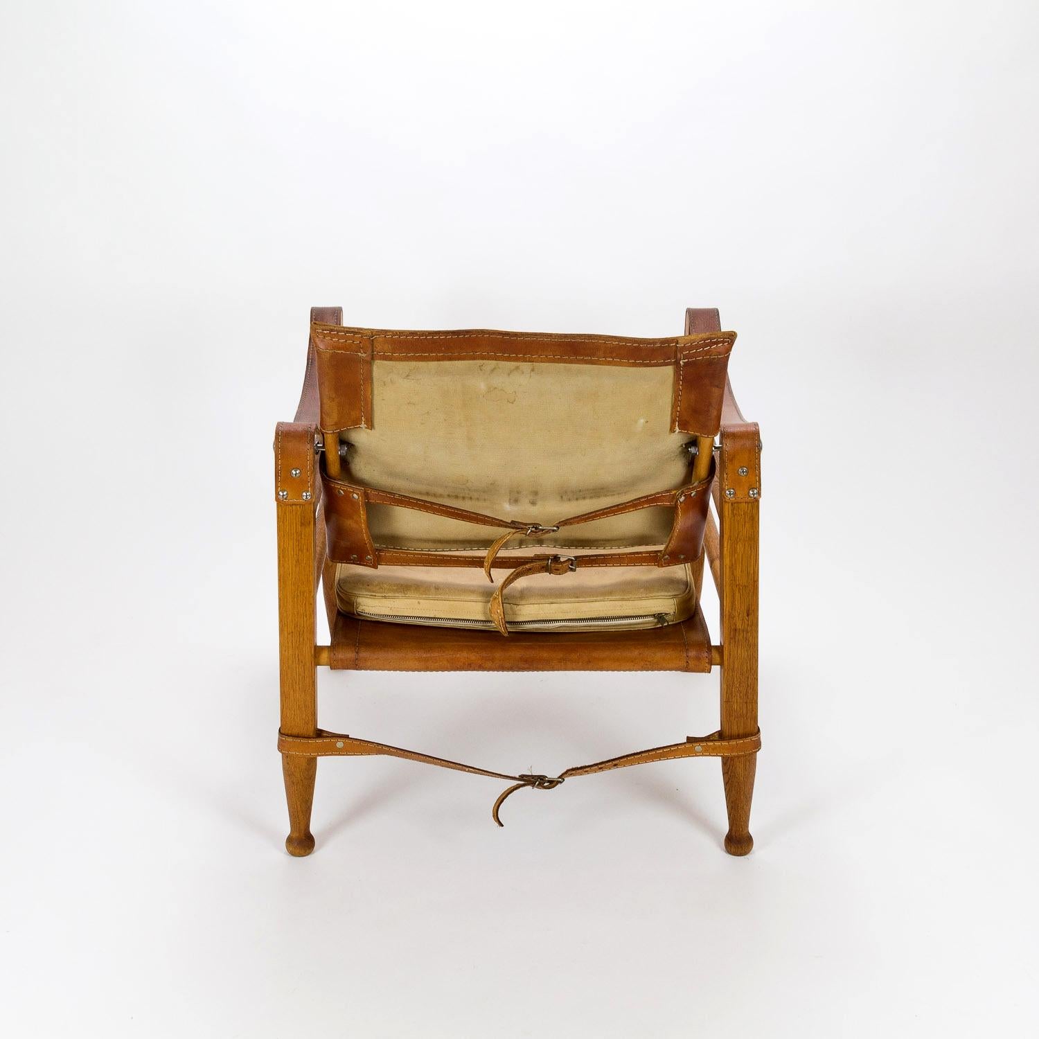 Pair of Midcentury Aage Bruun Safari Chairs, Denmark, 1960s 1