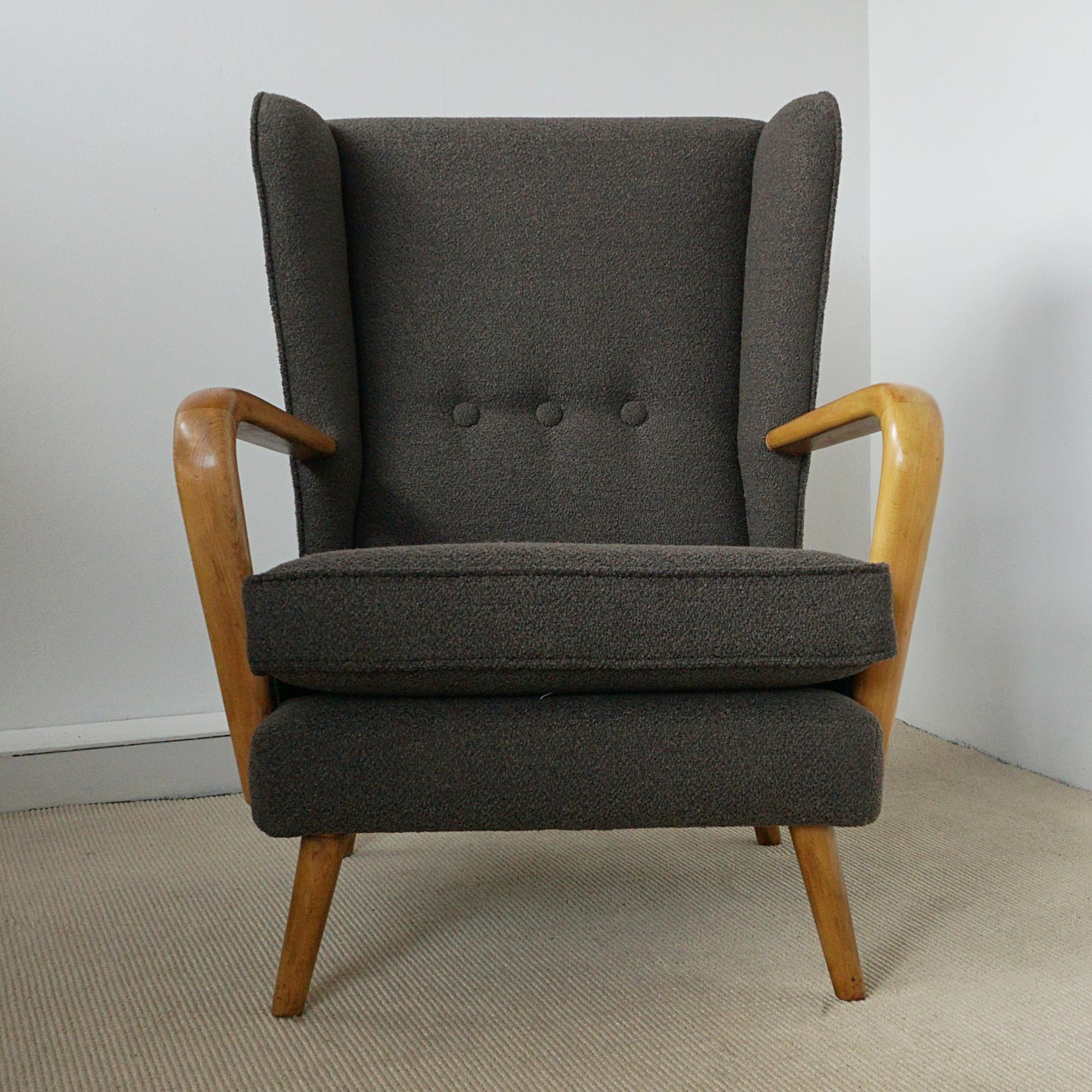 Paire de fauteuilsambino du milieu du siècle dernier par Howard Keith en vente 4