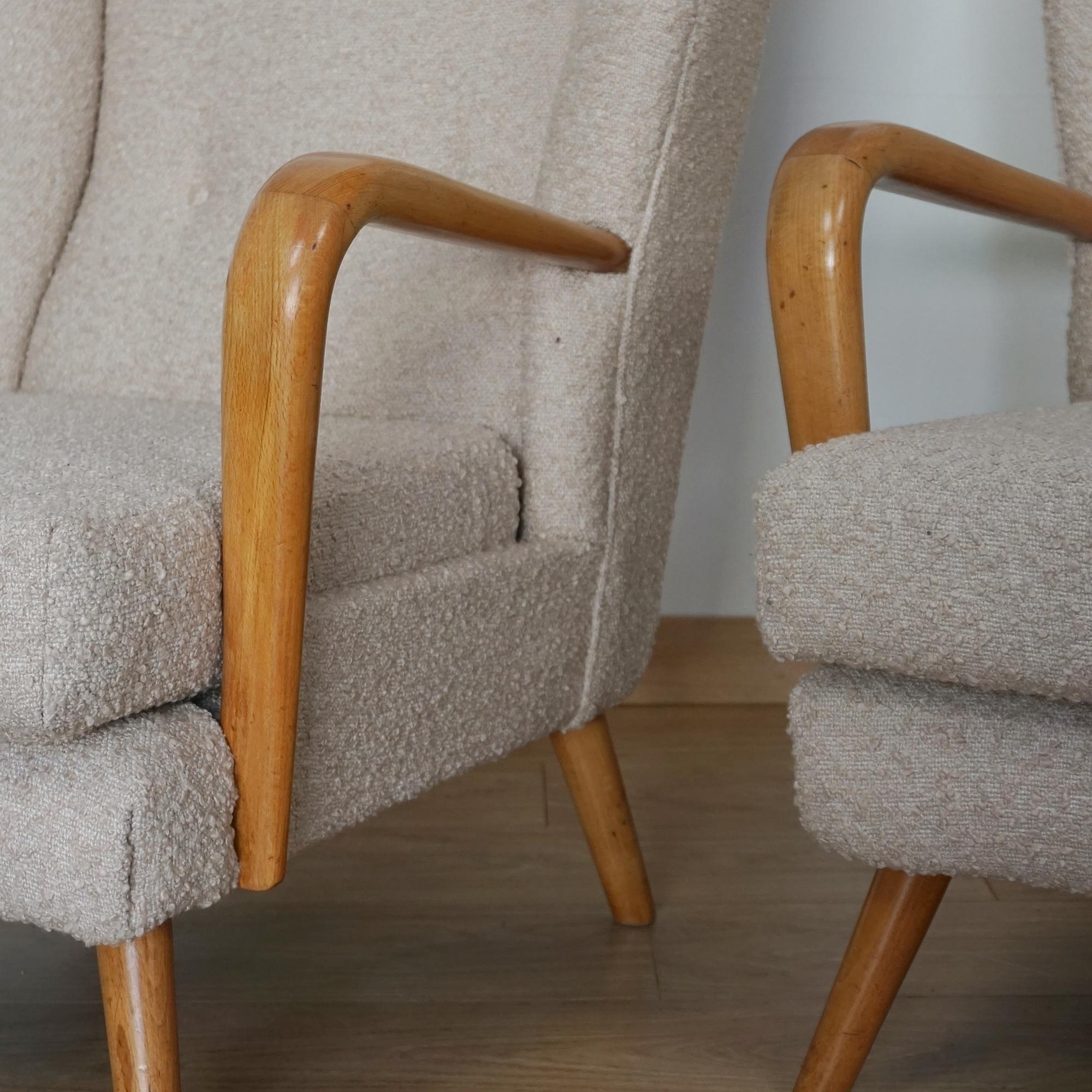 Mid-20th Century A Pair of Mid-Century 'Bambino' Armchairs by Howard Keith
