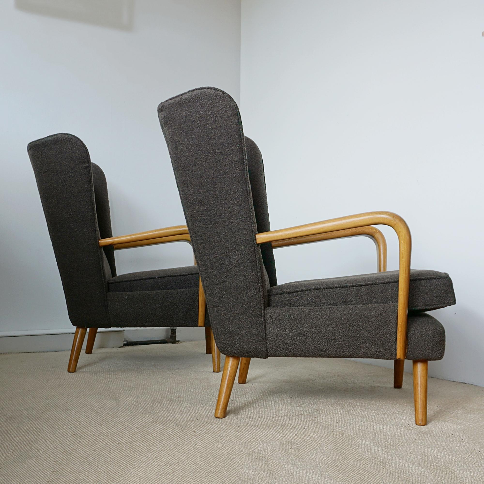 Paire de fauteuilsambino du milieu du siècle dernier par Howard Keith en vente 2