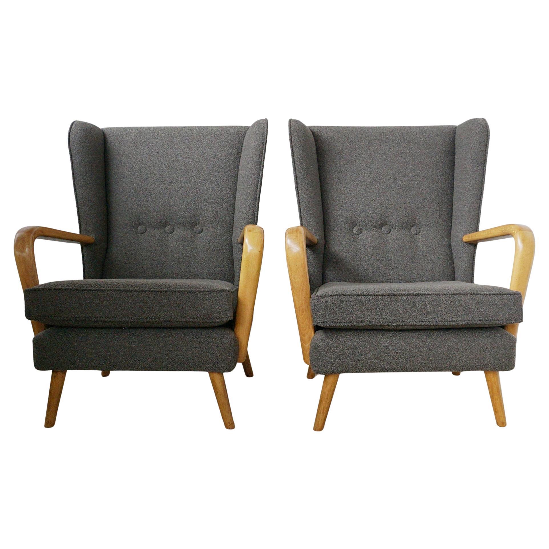 A Pair of Mid-Century 'Bambino' Armchairs by Howard Keith