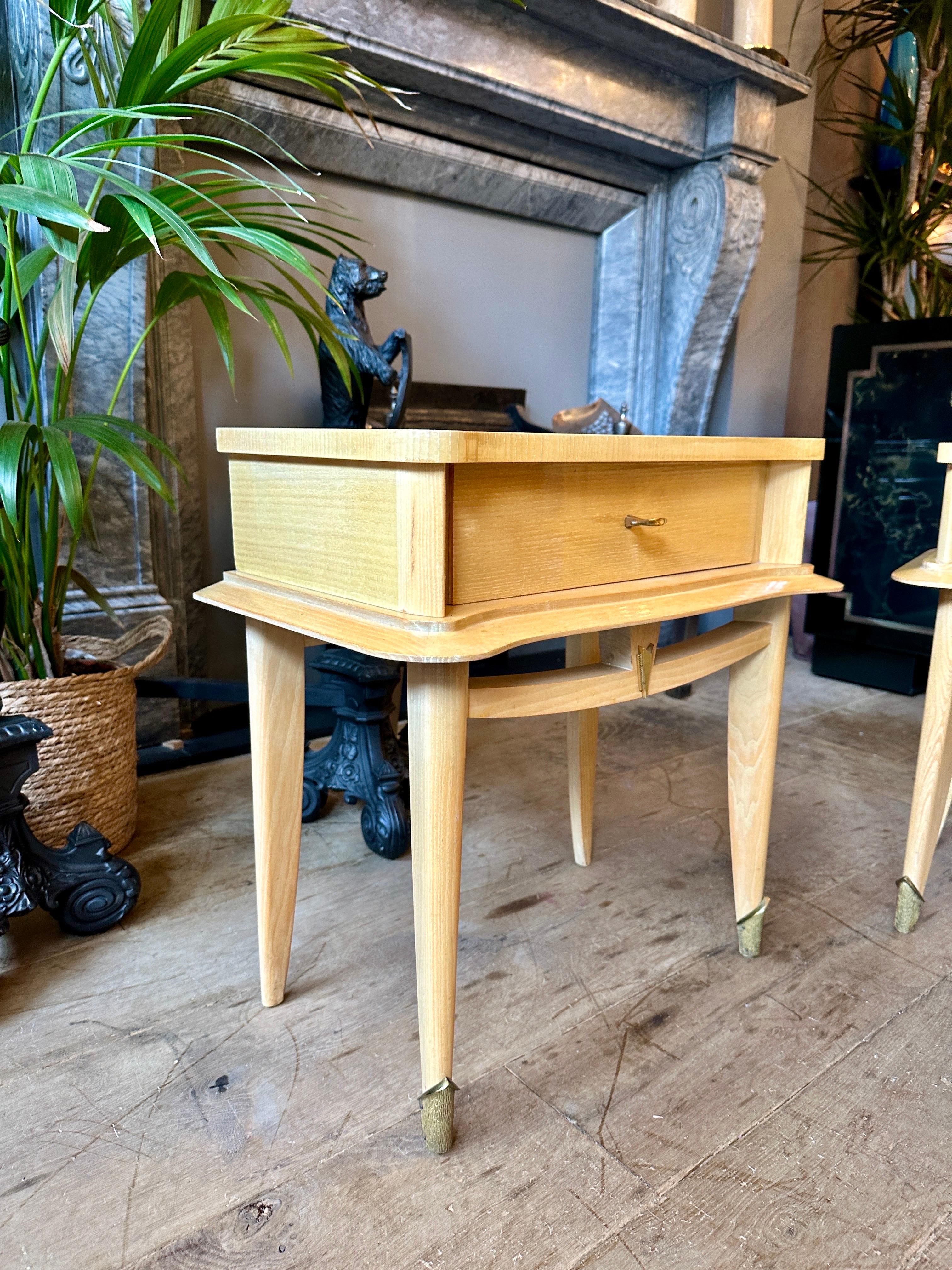Mid-20th Century A Pair Of Mid Century Bed Side Tables For Sale