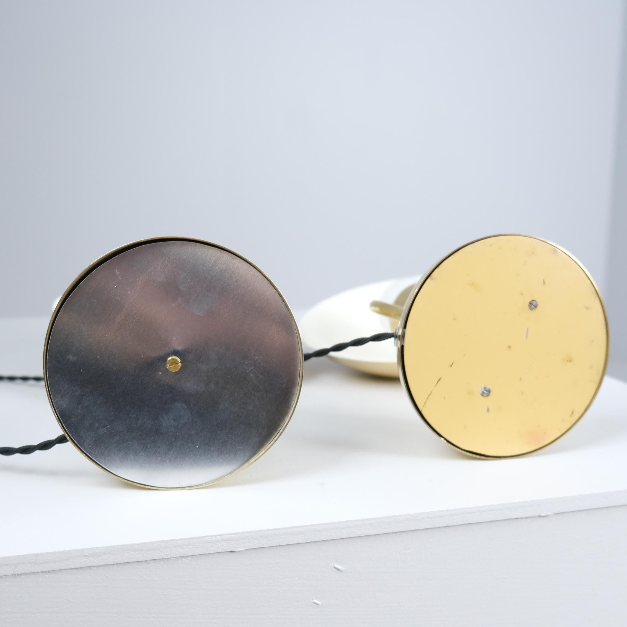 A Pair of Mid-Century Brass Table Lamps Model EV 59, Itsu 1950s For Sale 5