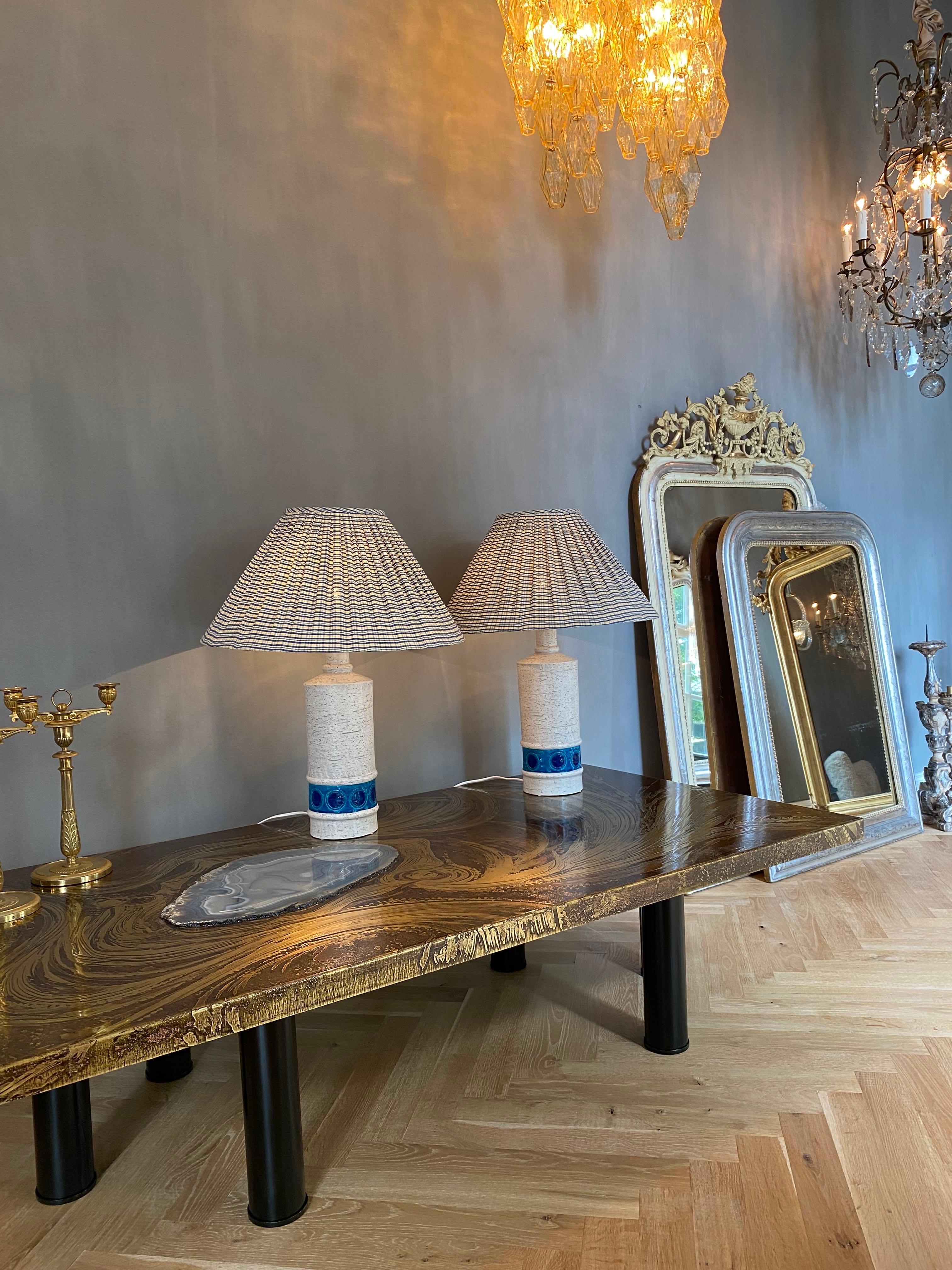 20ième siècle Paire de lampes de table en céramique du milieu du siècle dernier par Bitossi en vente