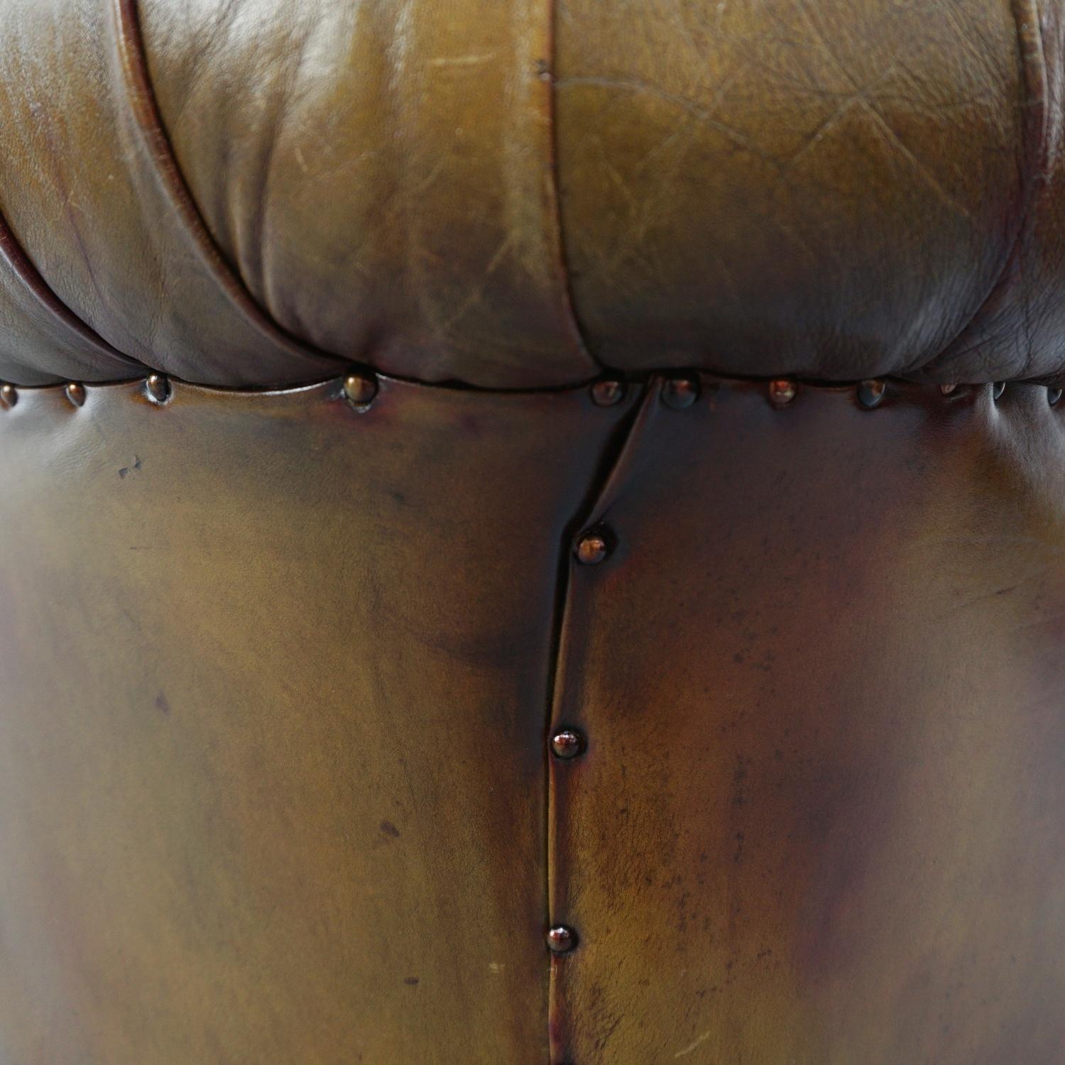 Pair of Mid-Century Chesterfield Leather Sofa's 13