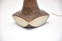 A pair of mid-century Danish ceramic glazed table lamps by Marianne Starck