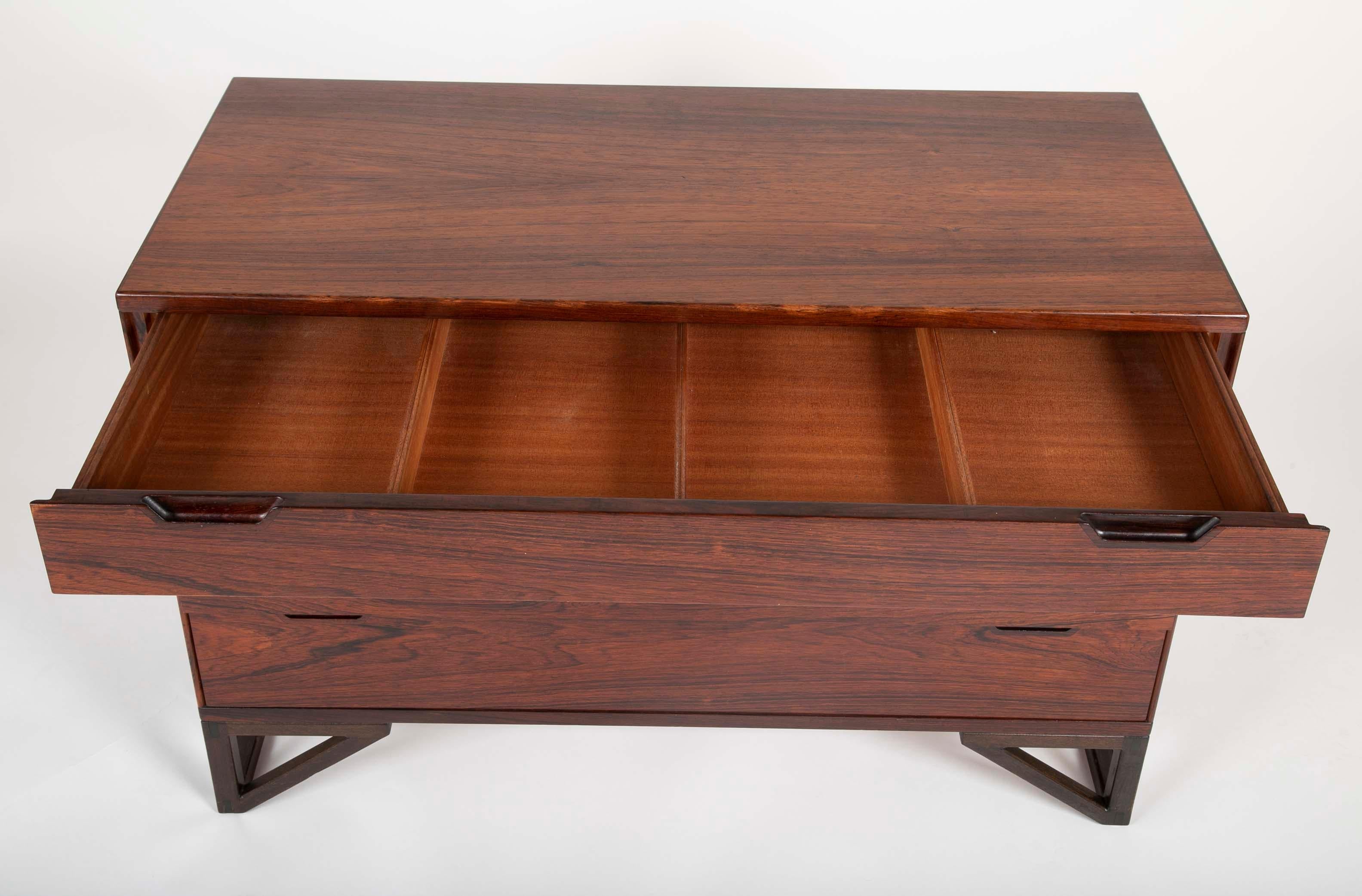 Pair of Midcentury Danish Rosewood Chests by Svend Langkilde 5