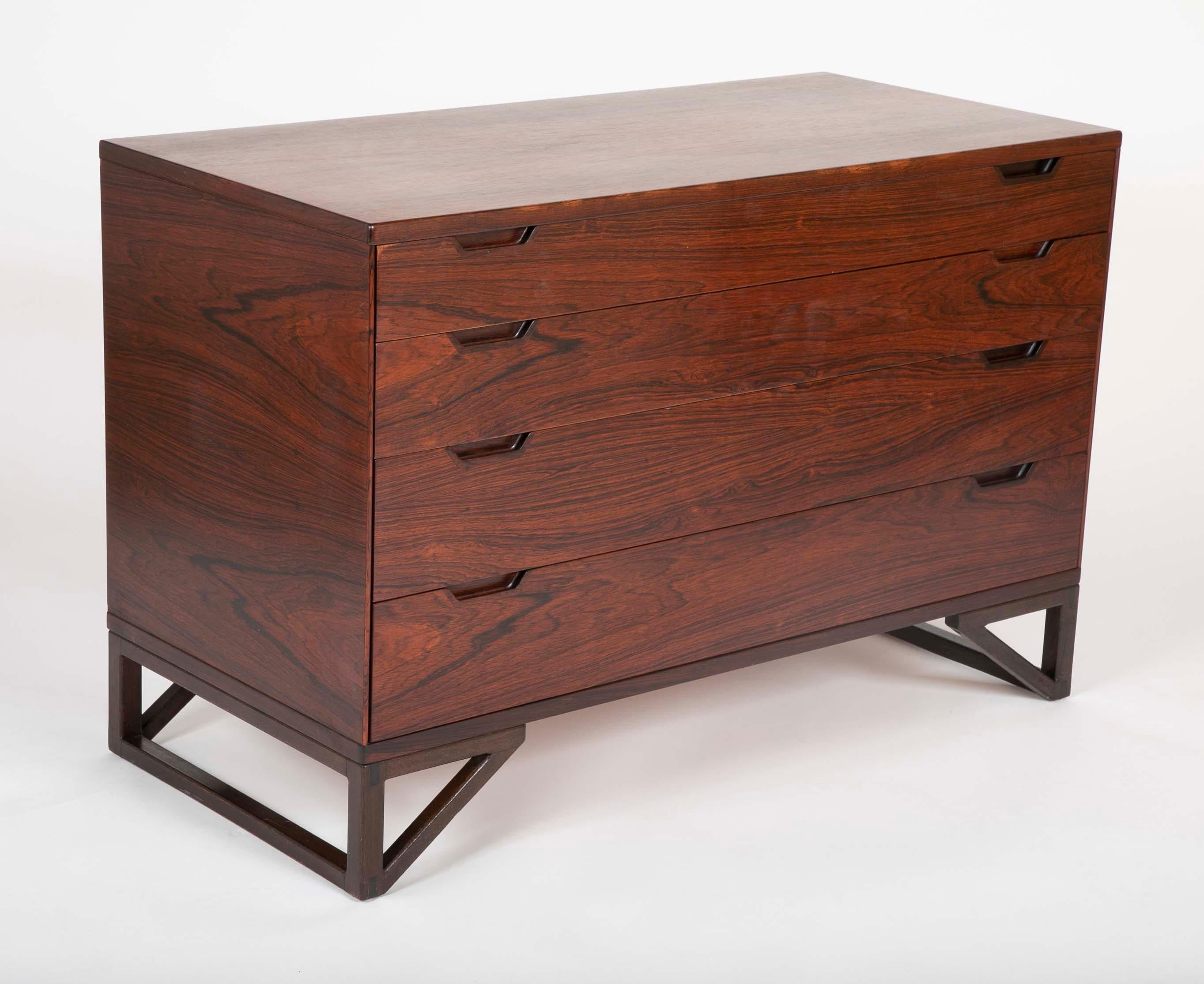 Pair of Midcentury Danish Rosewood Chests by Svend Langkilde 6