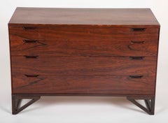 Pair of Midcentury Danish Rosewood Chests by Svend Langkilde