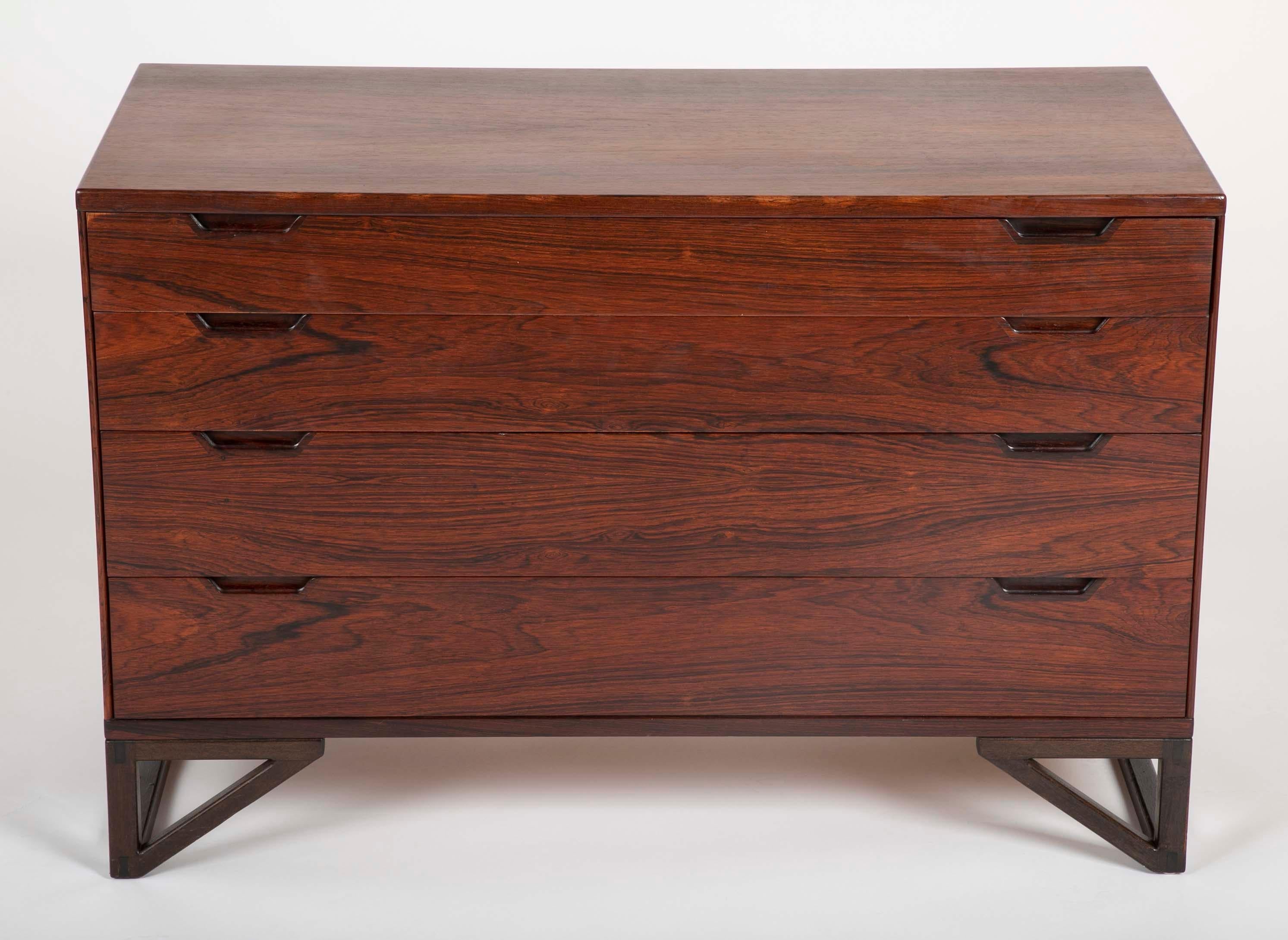 Mid-Century Modern Pair of Midcentury Danish Rosewood Chests by Svend Langkilde