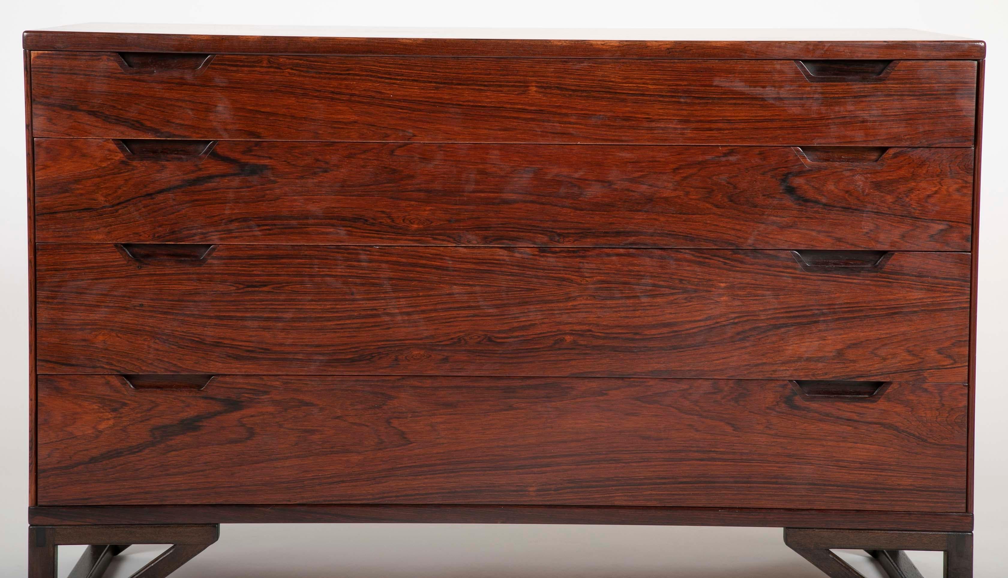 Pair of Midcentury Danish Rosewood Chests by Svend Langkilde 1