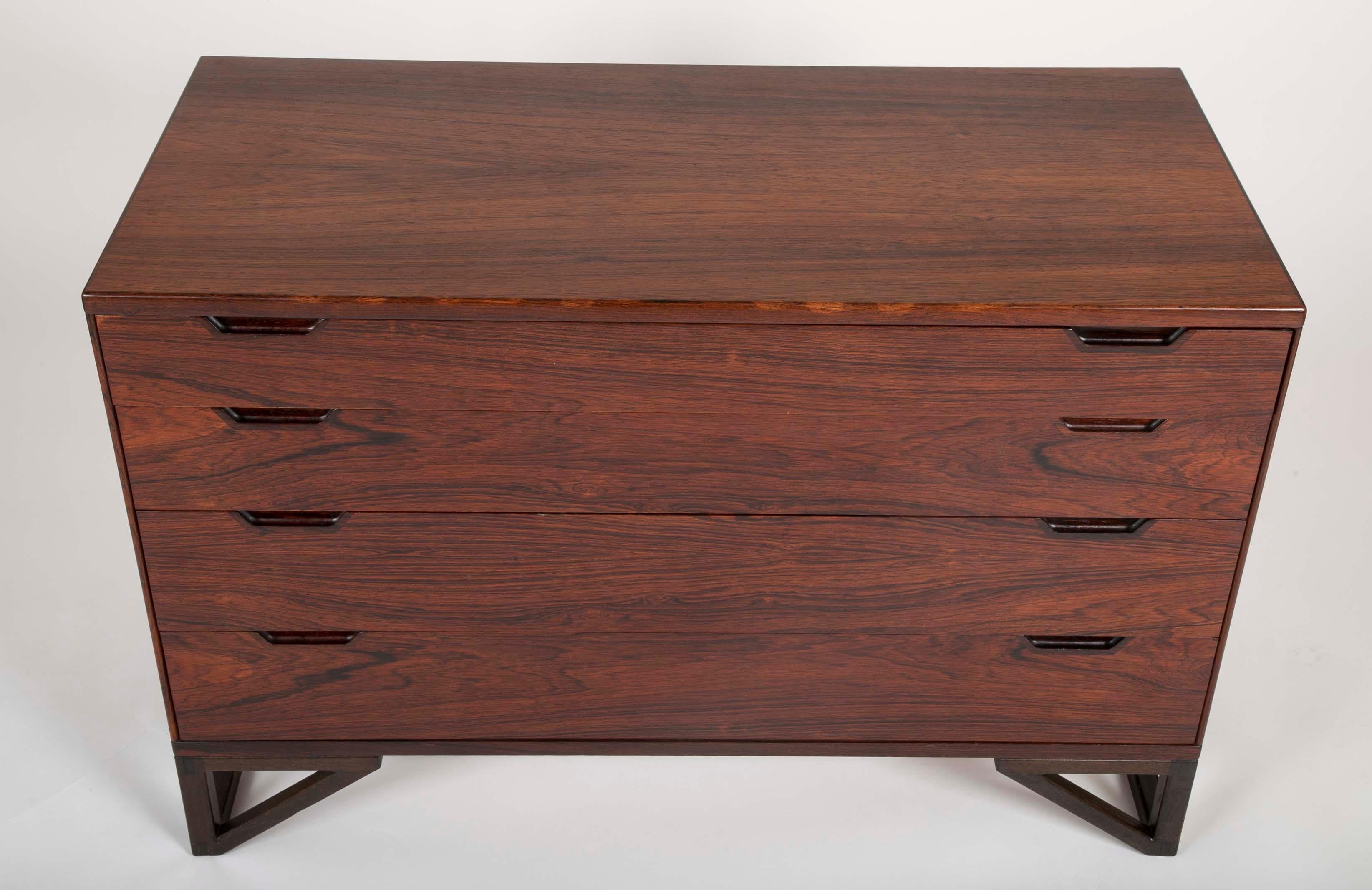 Pair of Midcentury Danish Rosewood Chests by Svend Langkilde 3