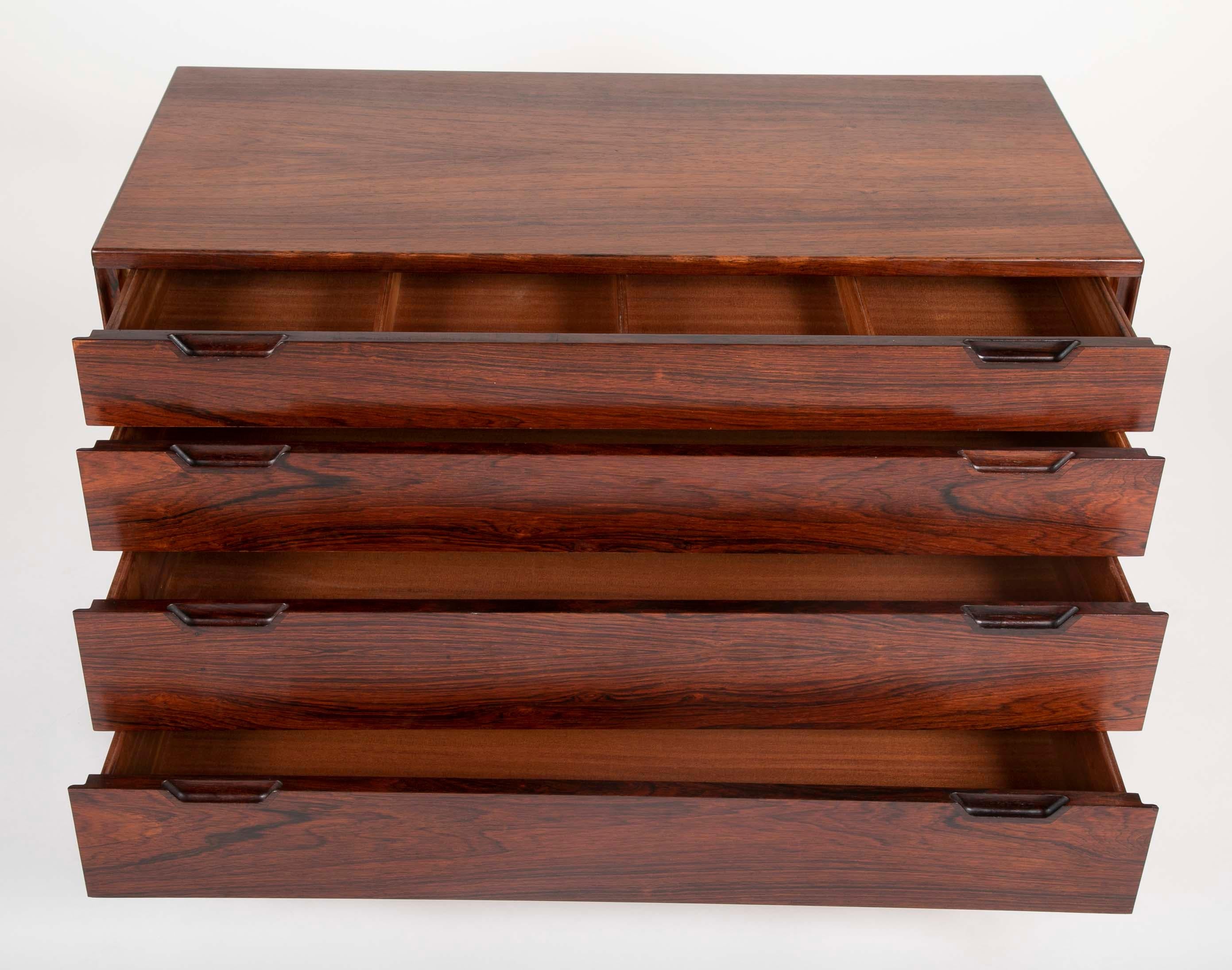 Pair of Midcentury Danish Rosewood Chests by Svend Langkilde 4
