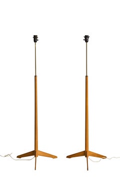 A Pair of Mid-Century Floor Lamps "Model G-34" by Alf Svensson for Bergboms 50s