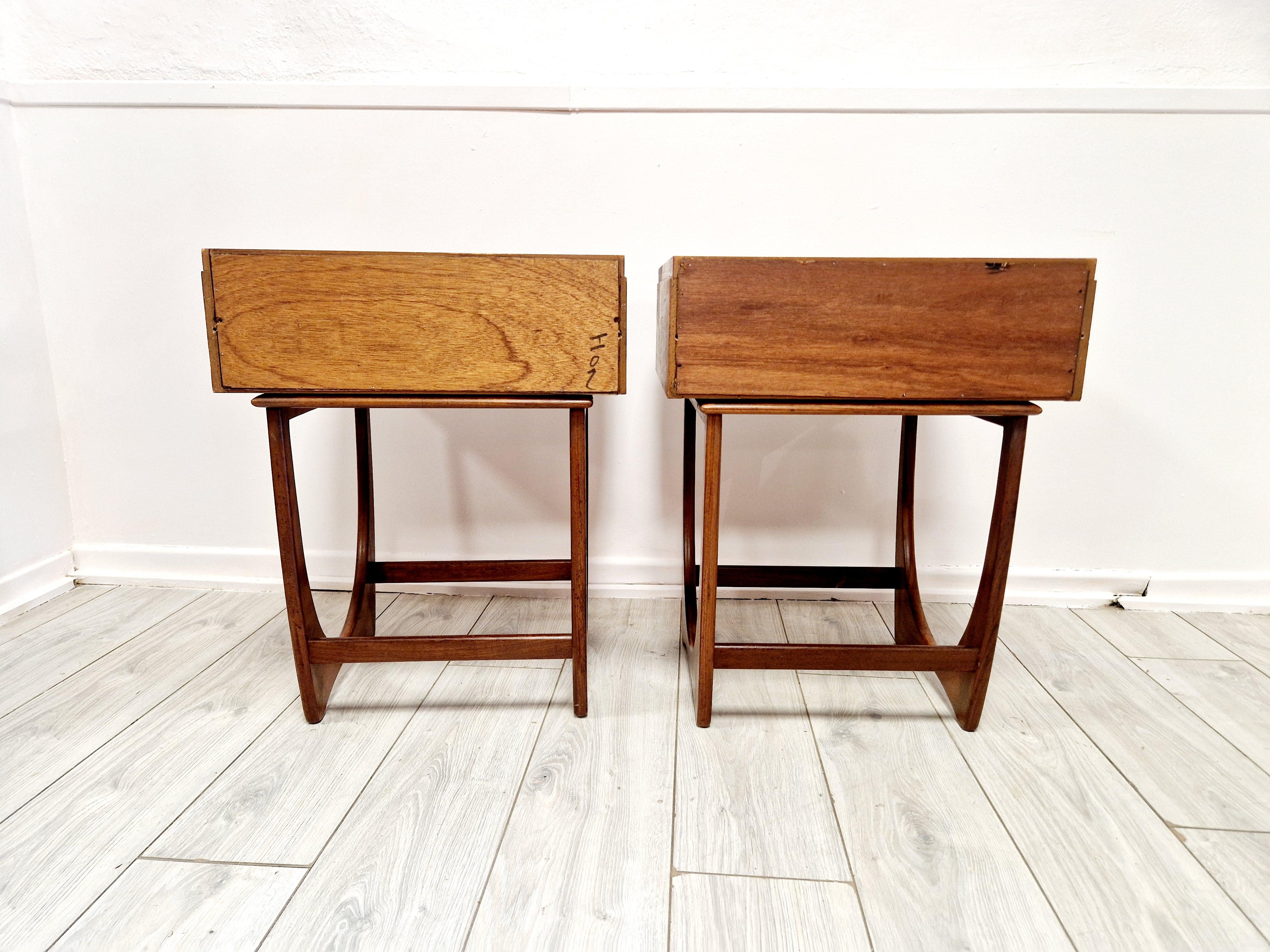 Mid-Century Modern A Pair of Mid Century G Plan Teak Bedside Cabinets