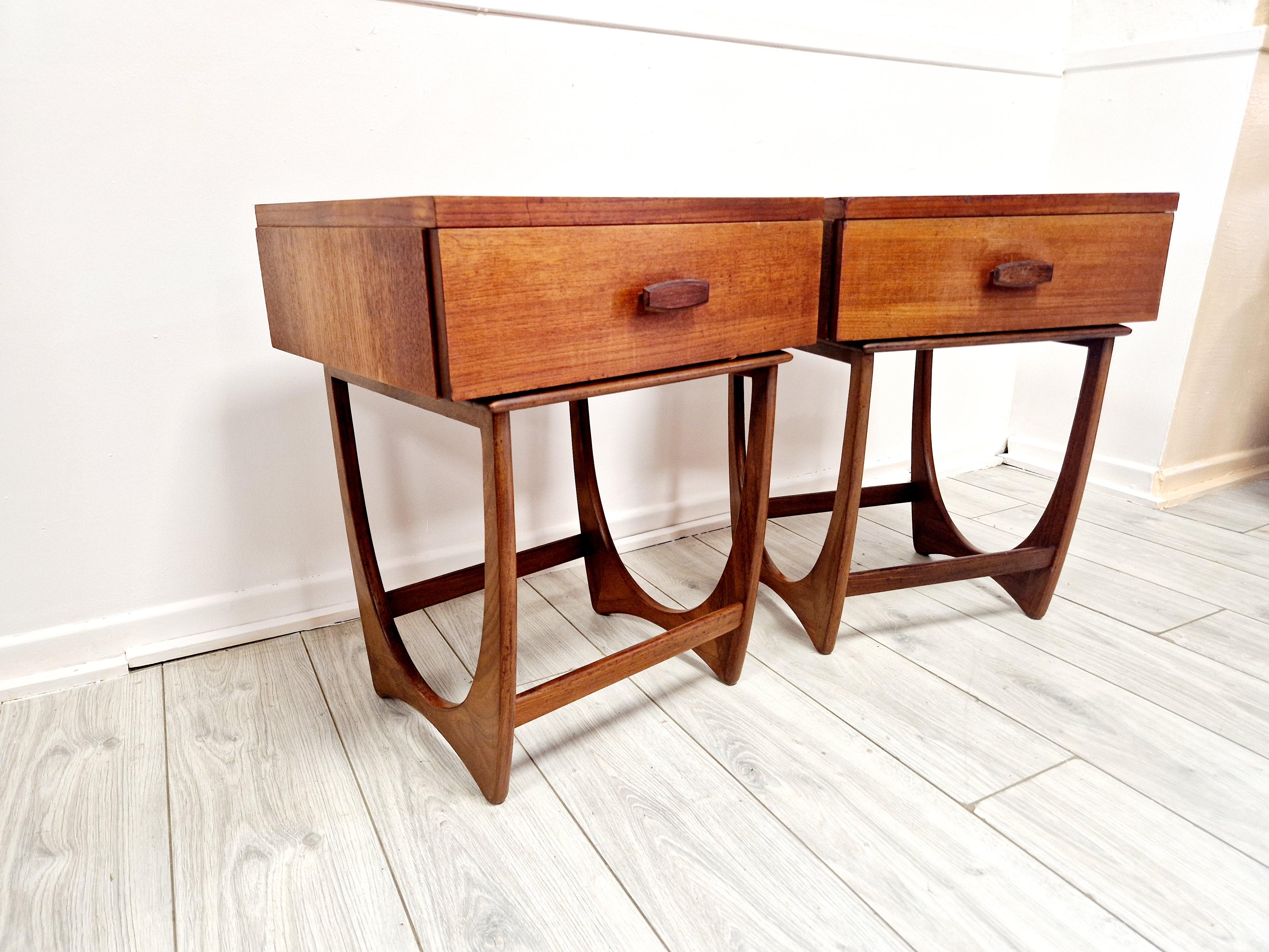 A Pair of Mid Century G Plan Teak Bedside Cabinets 3