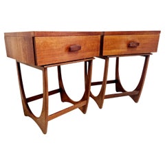 Vintage A Pair of Mid Century G Plan Teak Bedside Cabinets