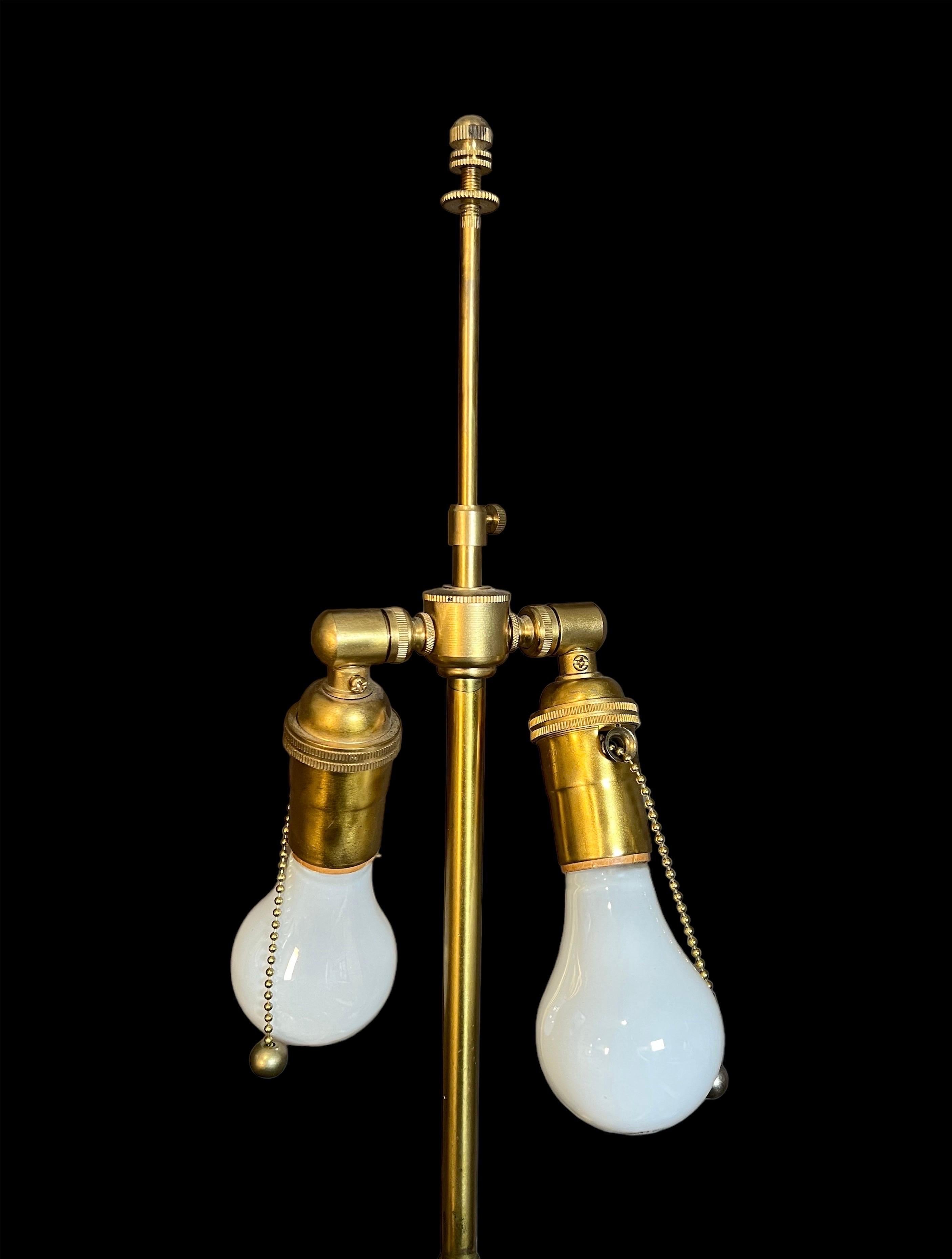A Pair of Mid Century Gilt-Iron Lamps  For Sale 1