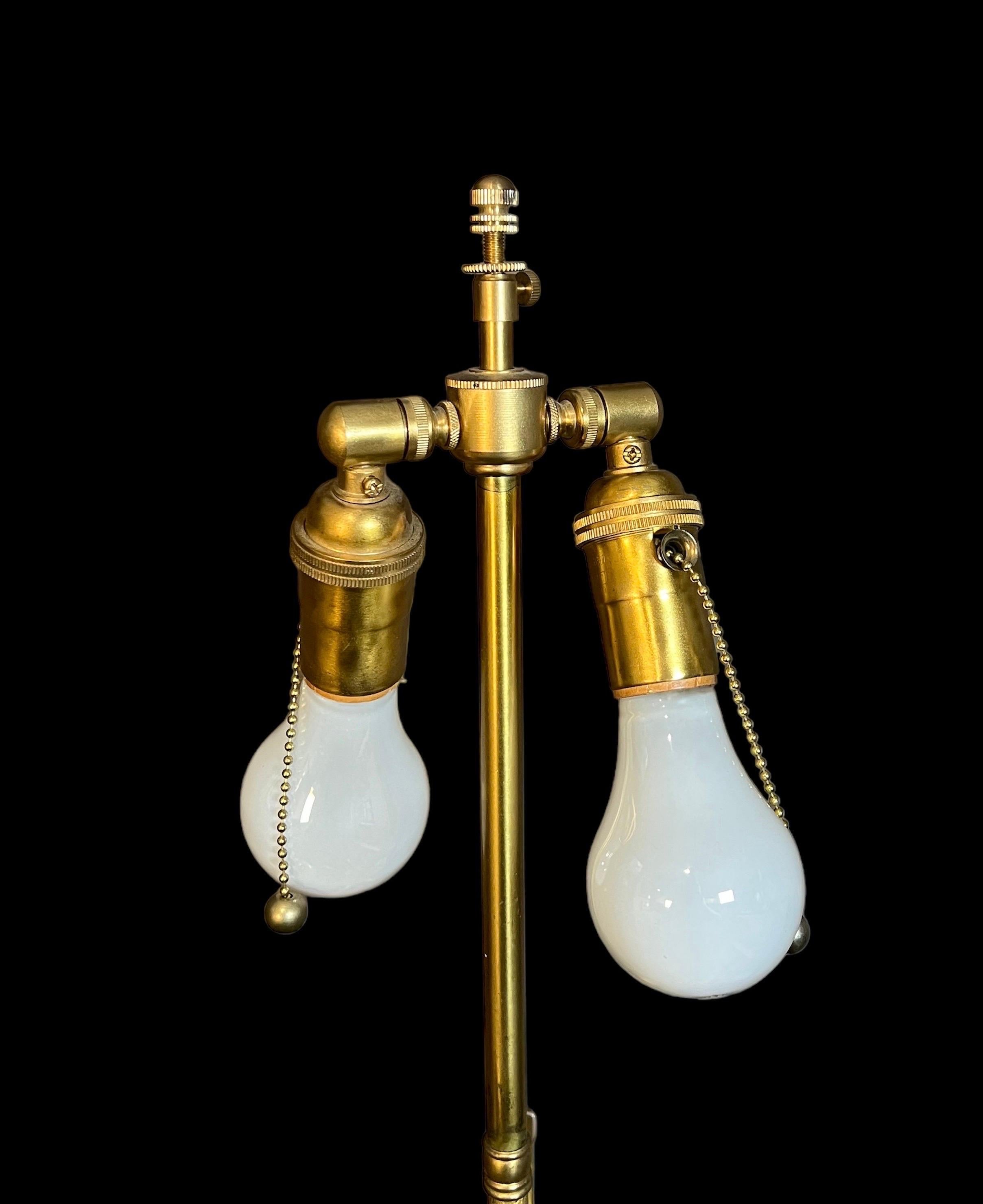 A Pair of Mid Century Gilt-Iron Lamps  For Sale 2