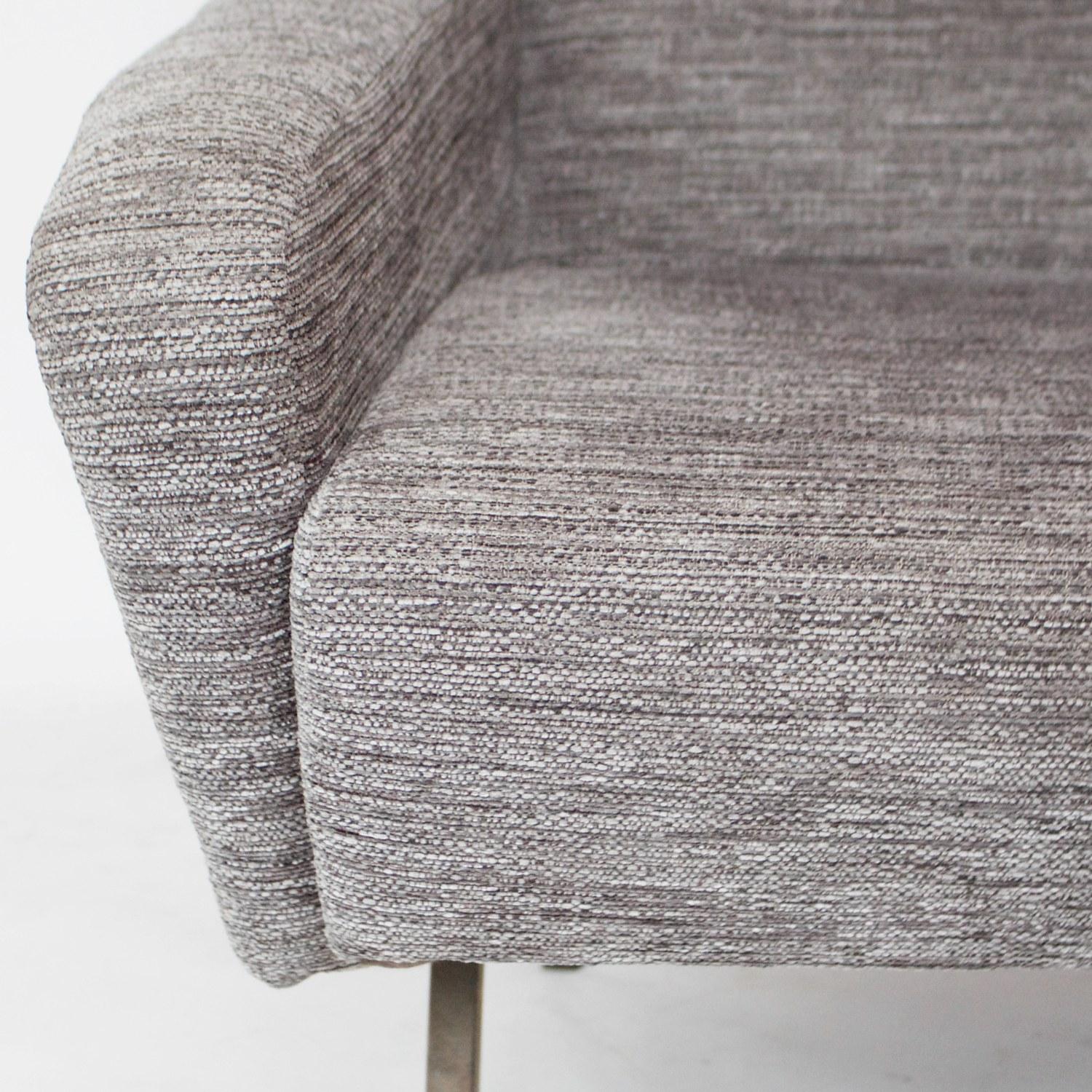 Wool Pair of Midcentury Italian Chairs
