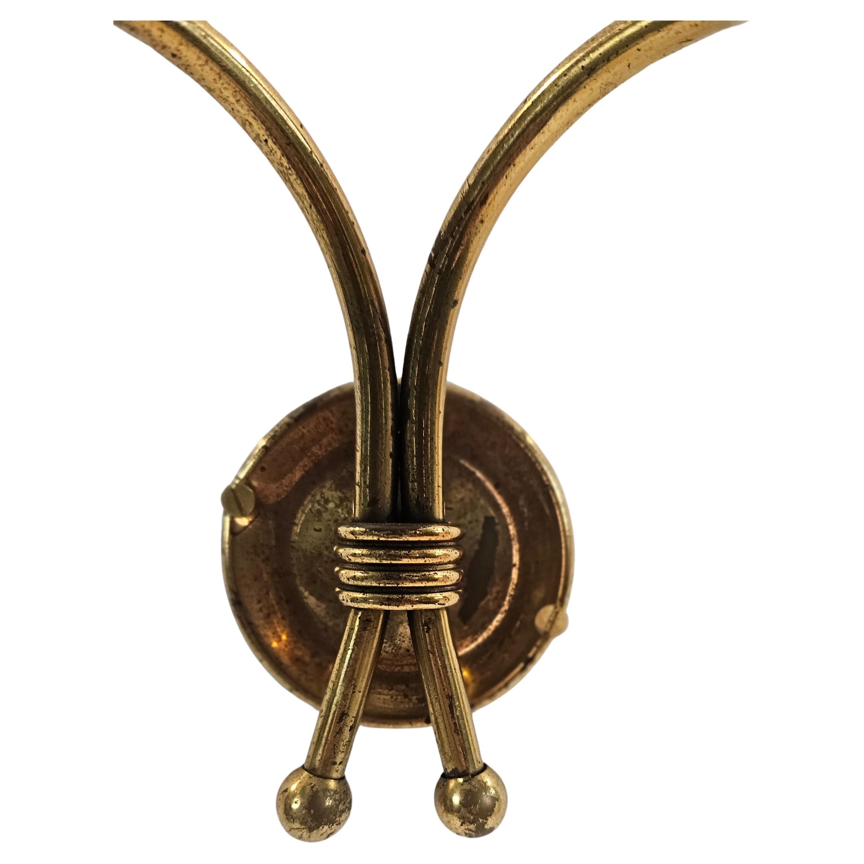 Mid-Century Modern A Pair of Mid Century Italian Wall Sconces For Sale