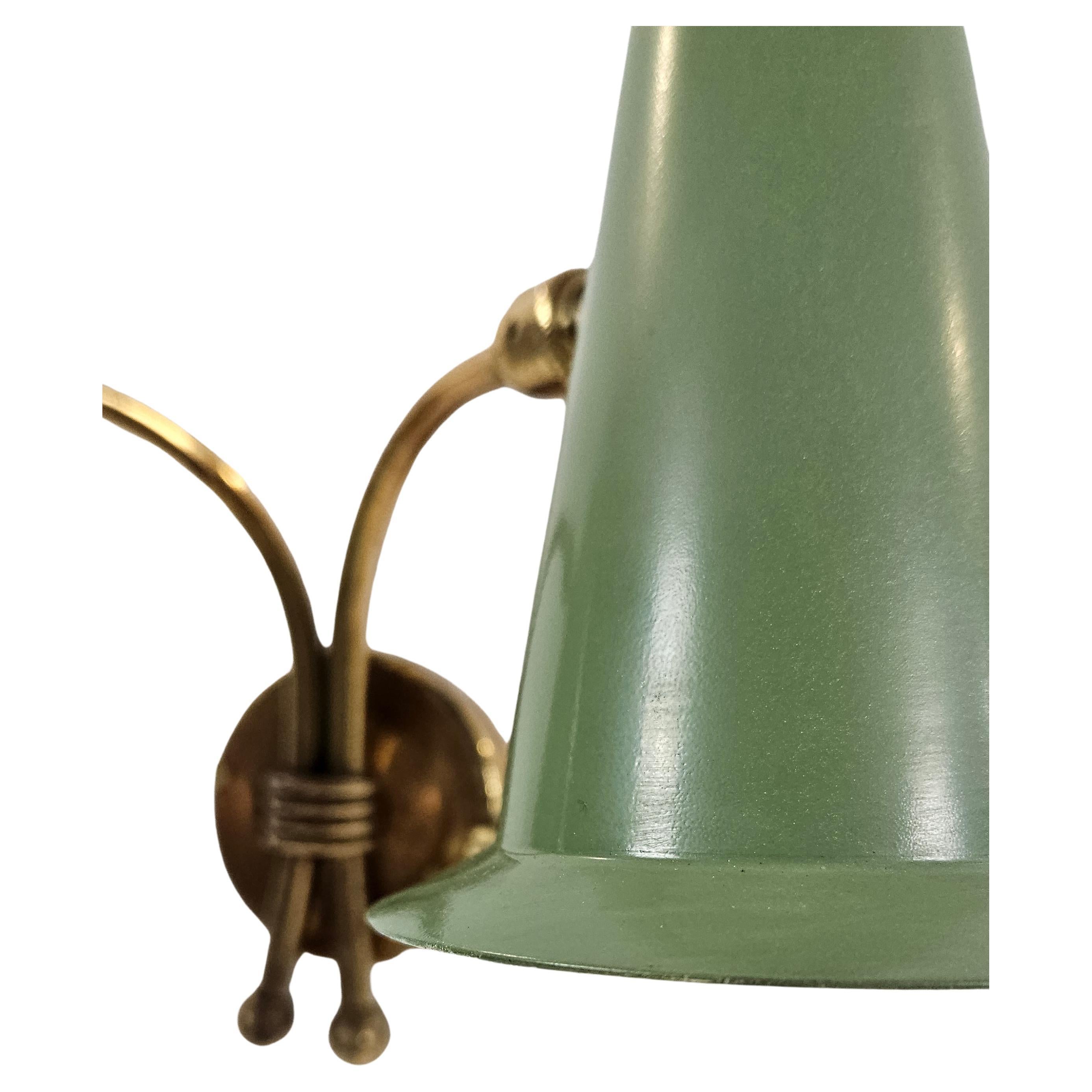 20th Century A Pair of Mid Century Italian Wall Sconces For Sale