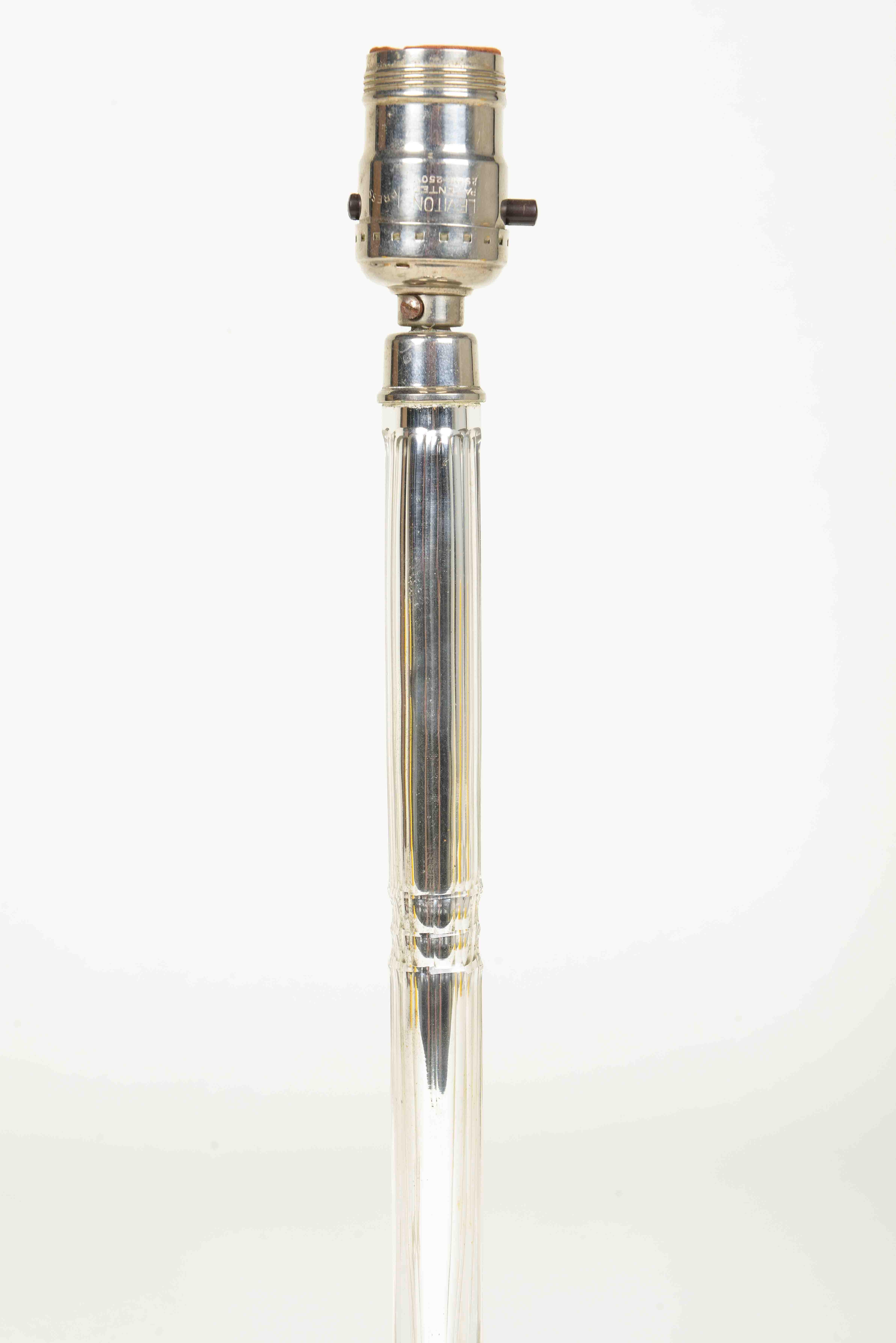 Pareja de lámparas de sobremesa de cristal de mercurio de mediados de siglo Fieltro en venta