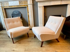 Paire de chaises modernes du milieu du siècle par Ernest Race