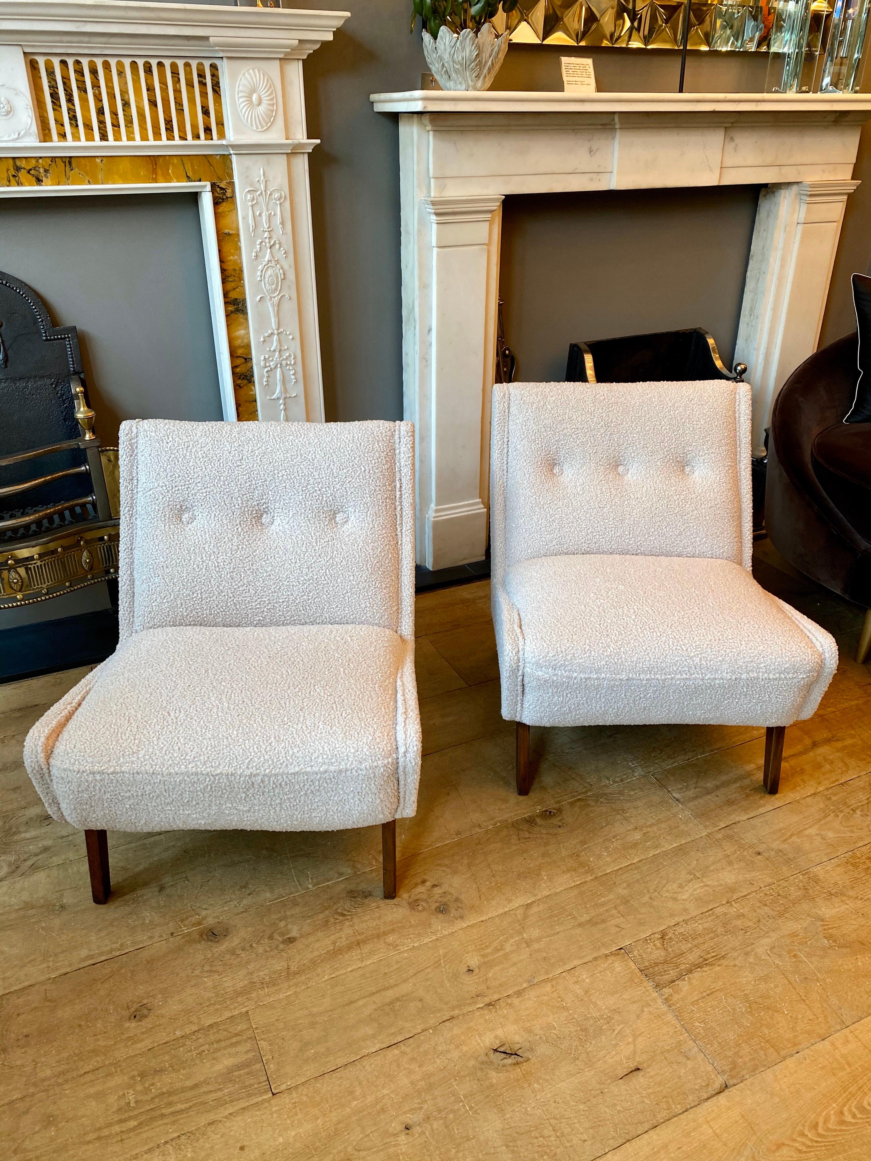 Pair of Mid-Century Modern Chairs by Ernest Race In Good Condition In London, GB