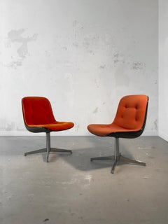 Ein Paar MID-CENTURY-MODERN CHAIRS von RANDALL BUCK für STEELCASE, Frankreich 1970