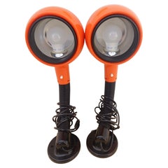 A pair of mid Century  modern Fagerhult  wall lamps Cobra