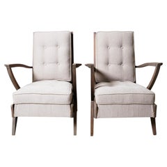Pair of Mid-Century Modern French Lounge Chairs