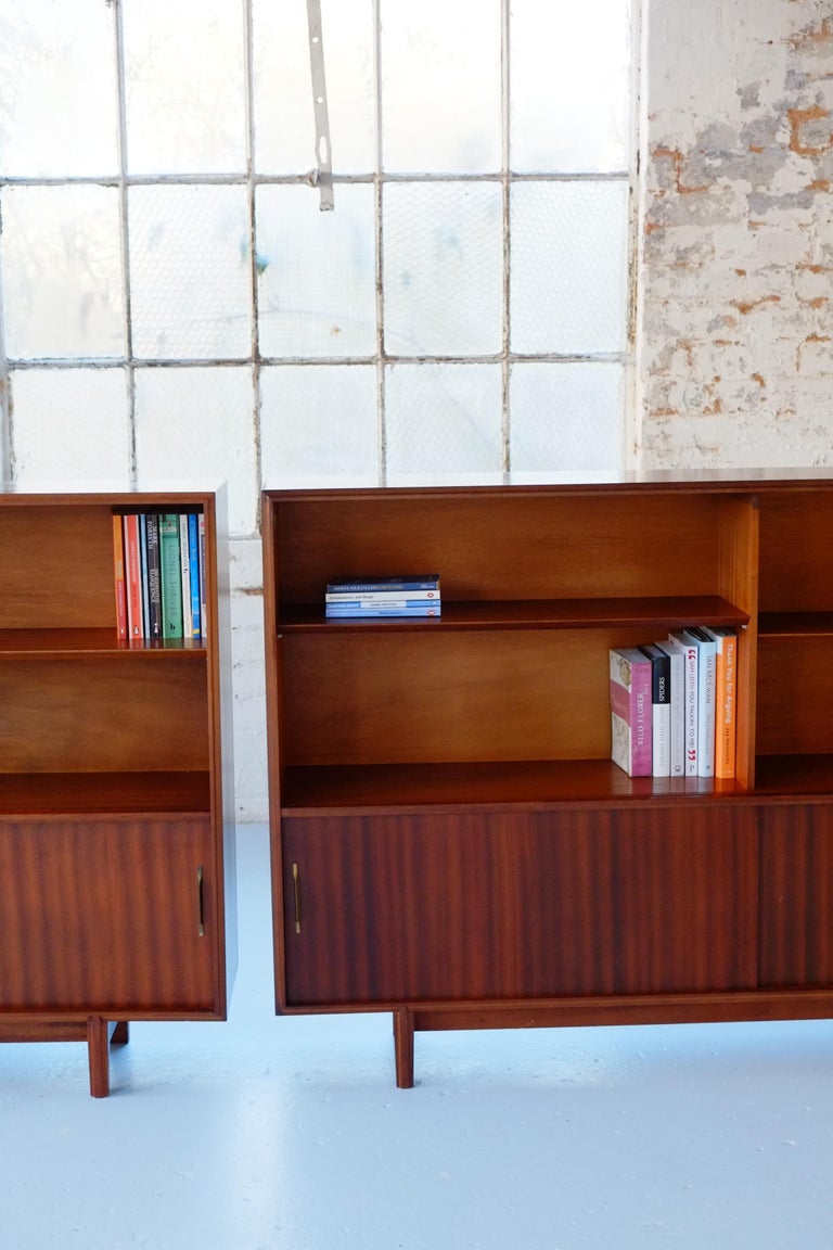 Pair of MidCentury Modern Glazed Bookcases by Robert Heritage For Sale at 1stDibs