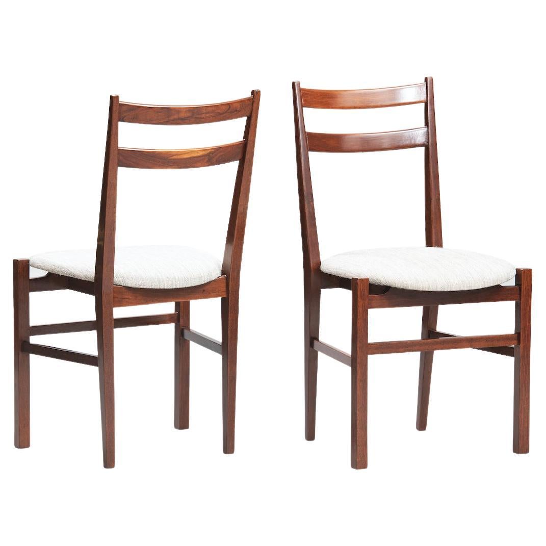 Pair of MidCentury High Back Chairs with Curved Back Design at 1stDibs