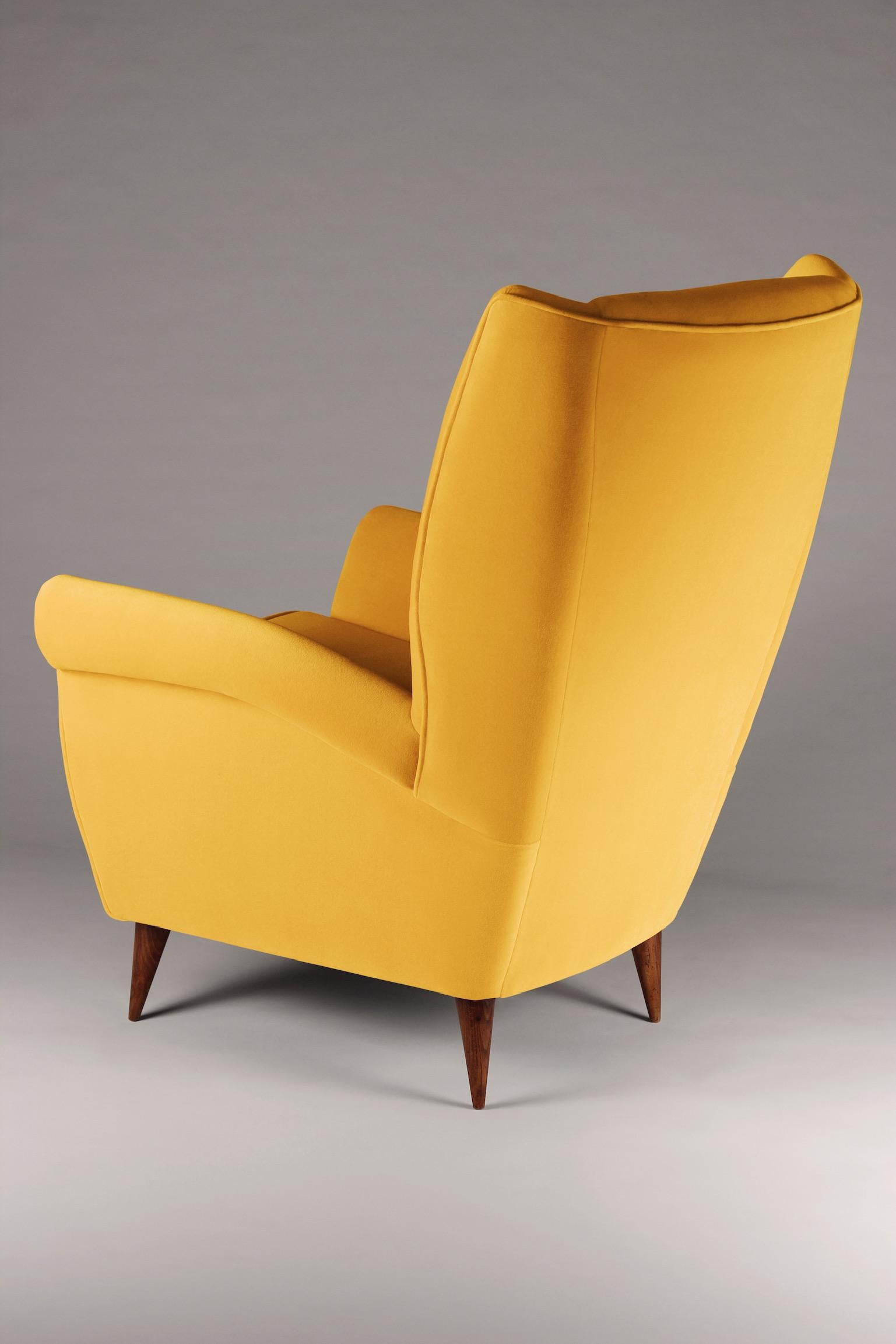 Mid-Century Modern Paire de chaises longues de style italien 