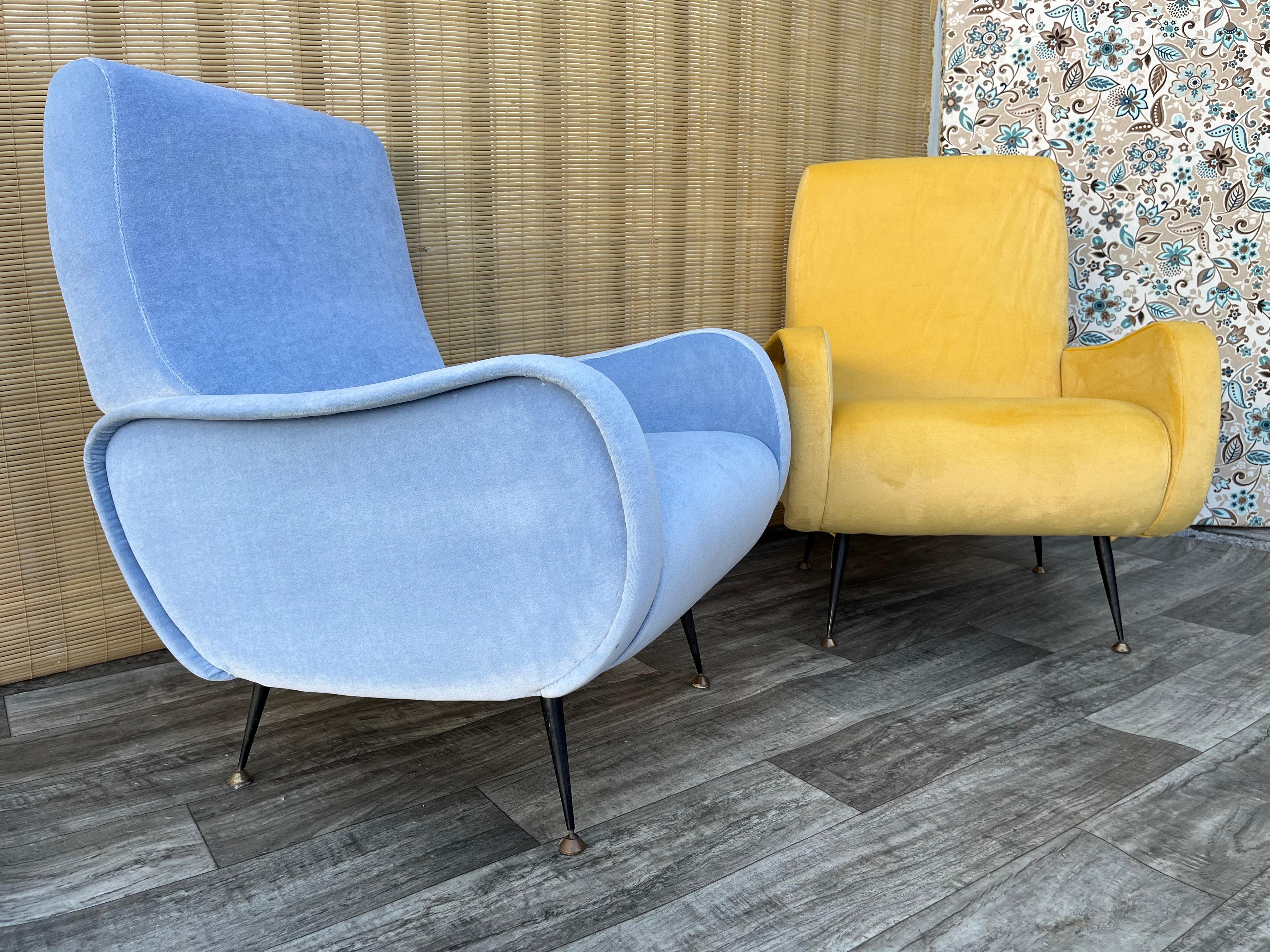 A Pair of Mid Century Modern Lady by Marco Zanuso. Circa 1950s In Good Condition For Sale In Miami, FL