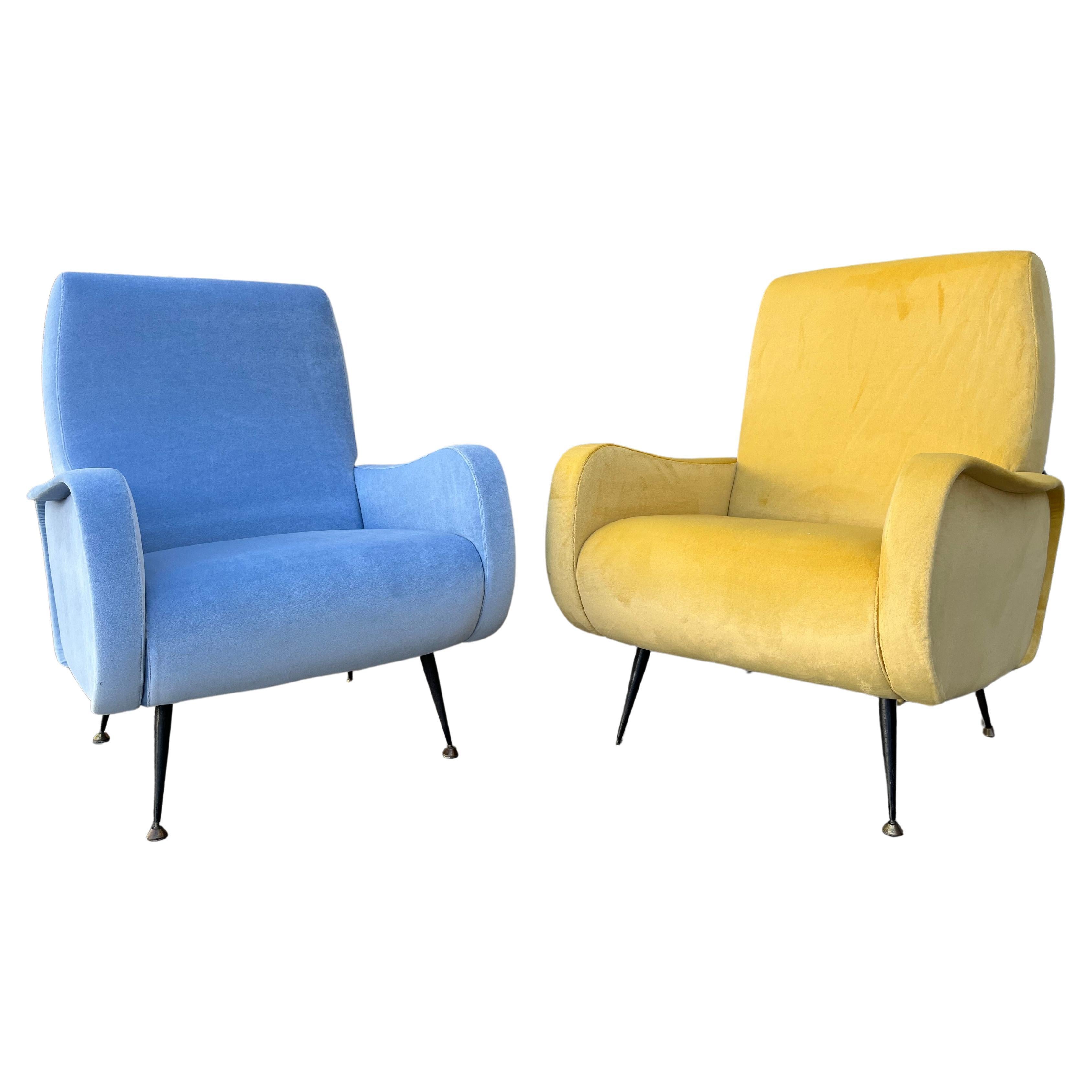 A Pair of Mid Century Modern Lady by Marco Zanuso. Circa 1950s For Sale