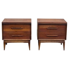 A Pair of Mid Century Modern Nightstands by Bassett