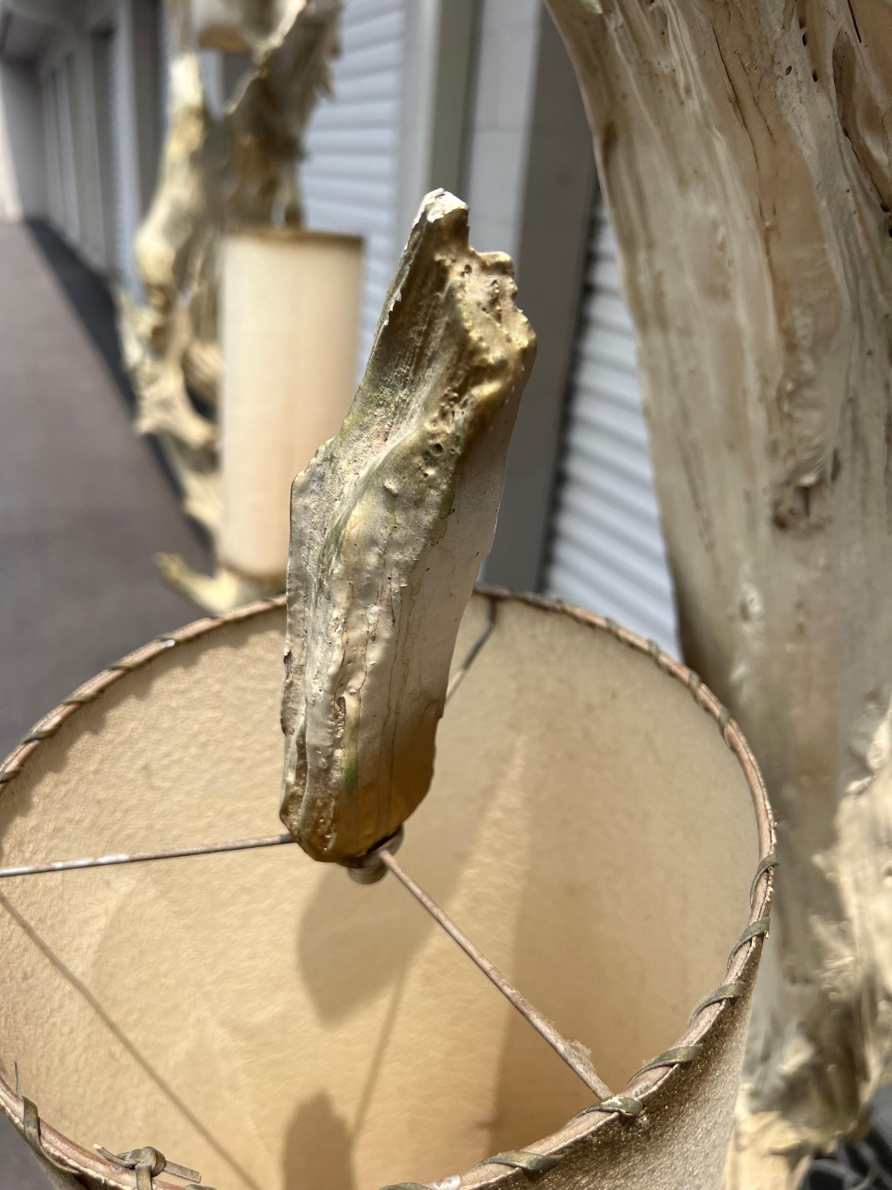 Pair of Mid-Century Modern Sculptural Driftwood Floor Lamps 4