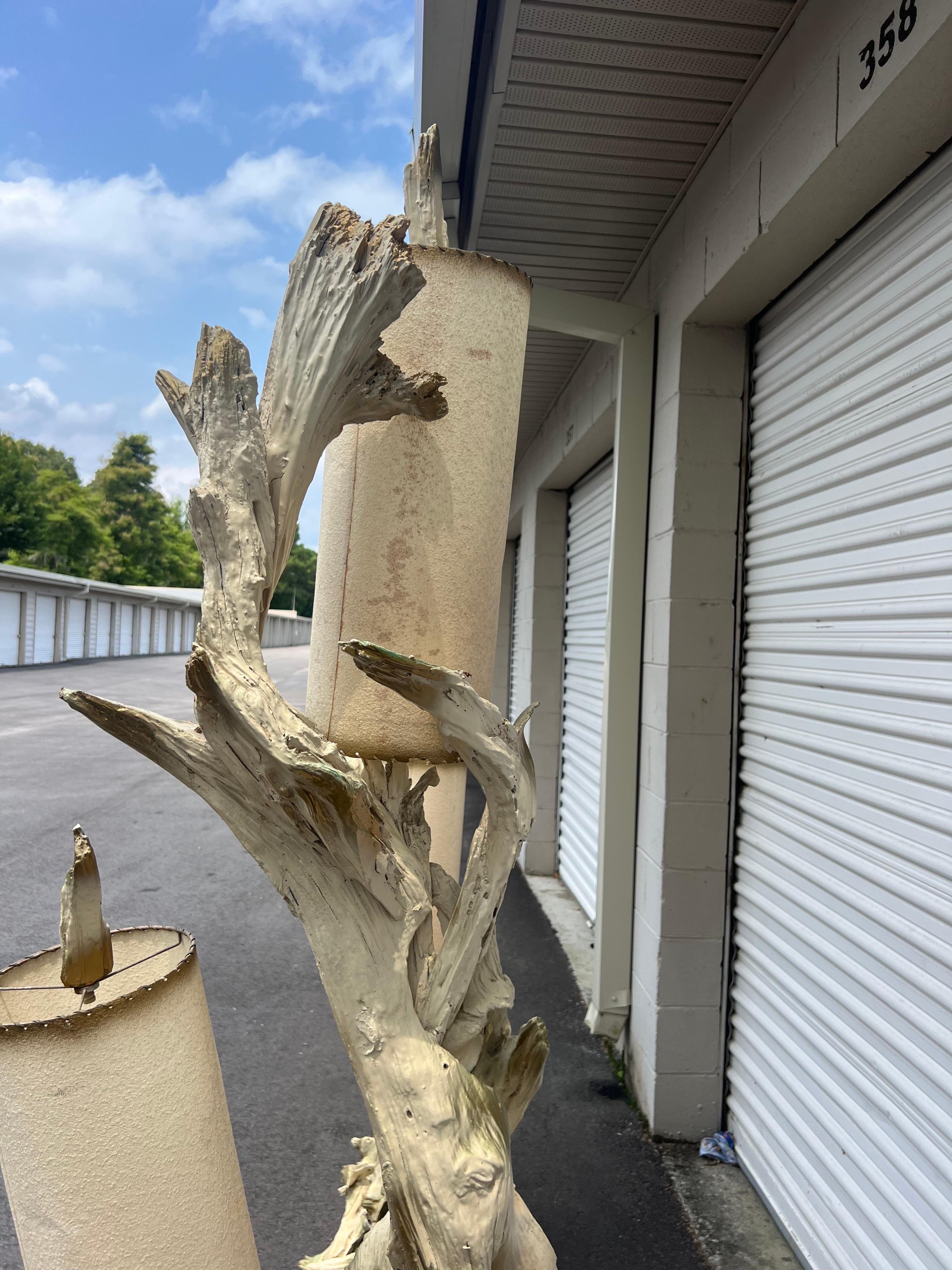 Pair of Mid-Century Modern Sculptural Driftwood Floor Lamps 6